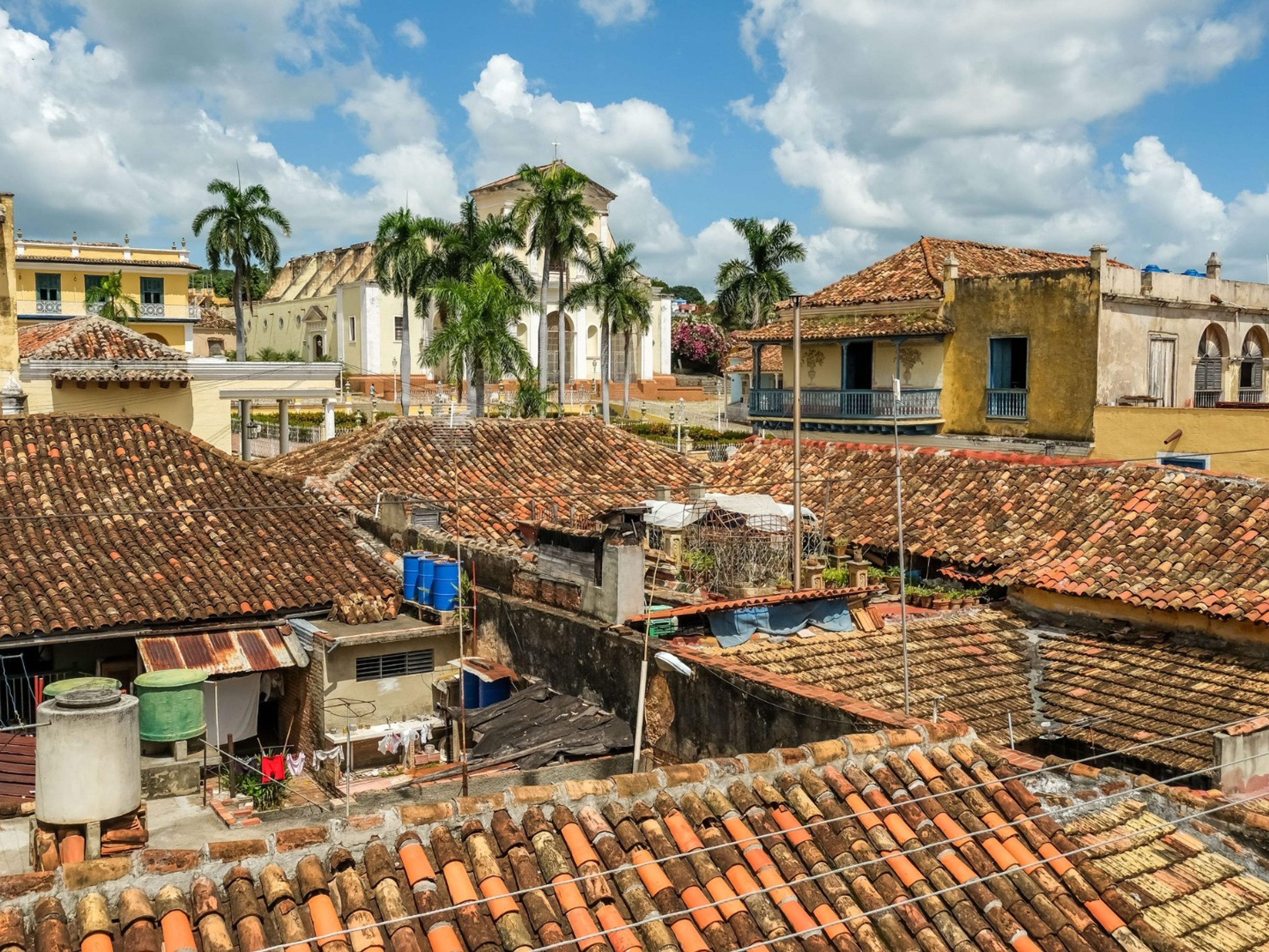 Jeep Safari "TRINIDAD OVERNIGHT". Trinidad Old City panoramic view, Sancti Spíritus, Cuba.