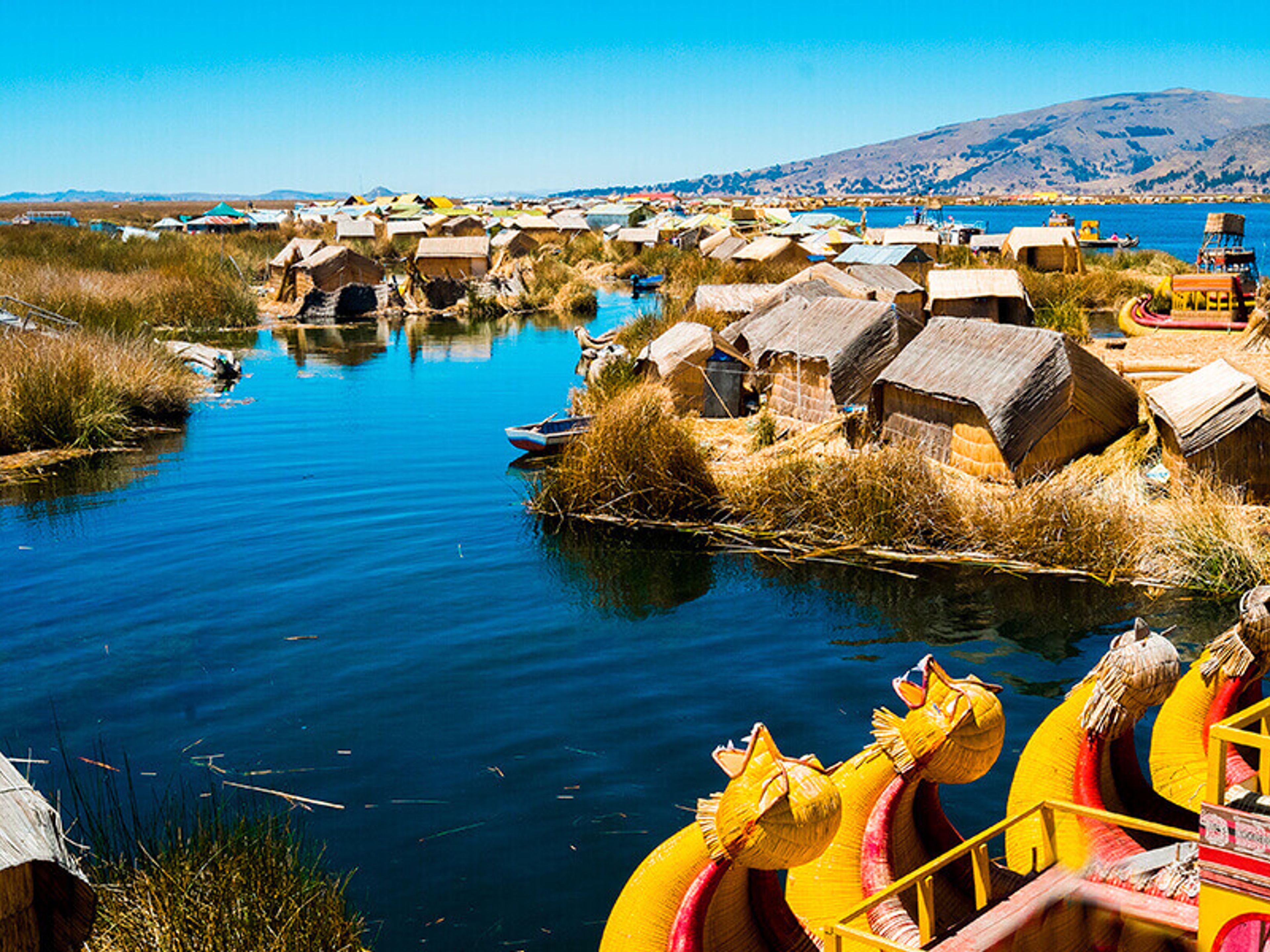 THE FLOATING ISLANDS OF THE UROS TOUR. Uros Floating Islands, Peru