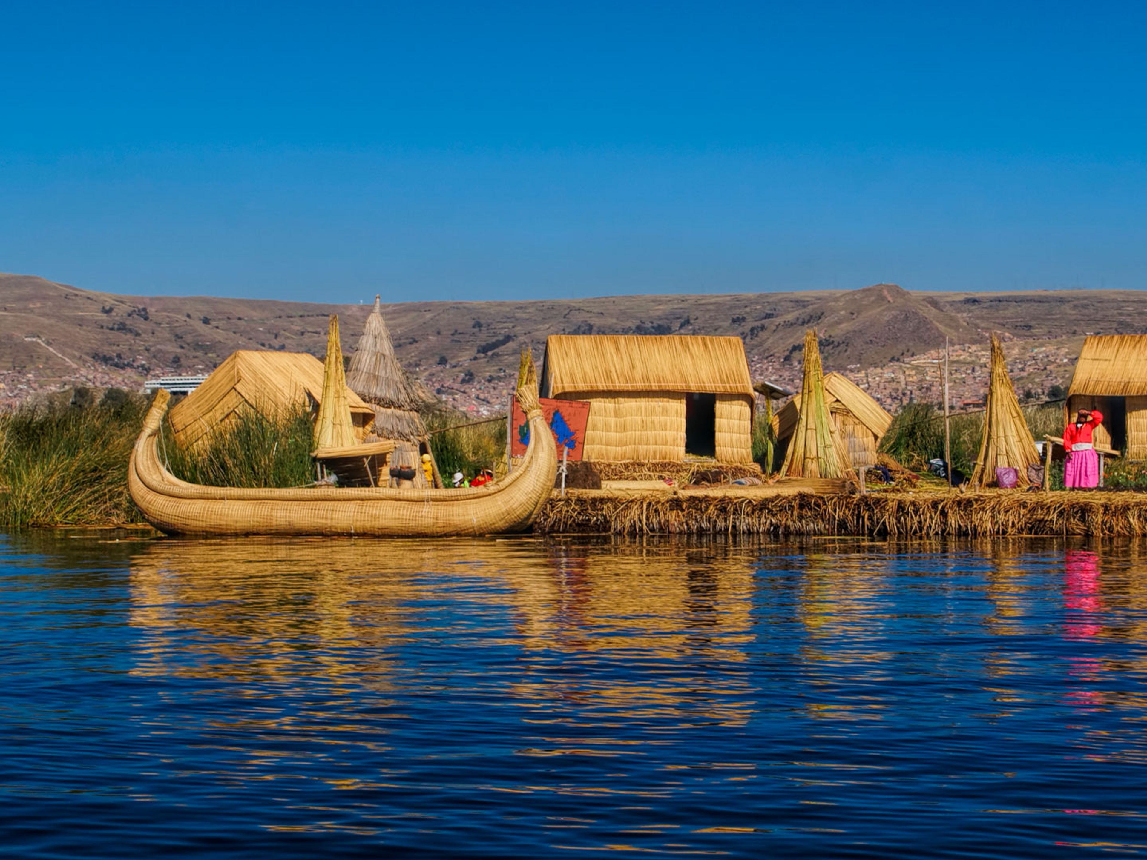 THE FLOATING ISLANDS OF THE UROS TOUR. Uros Floating Islands, Peru
