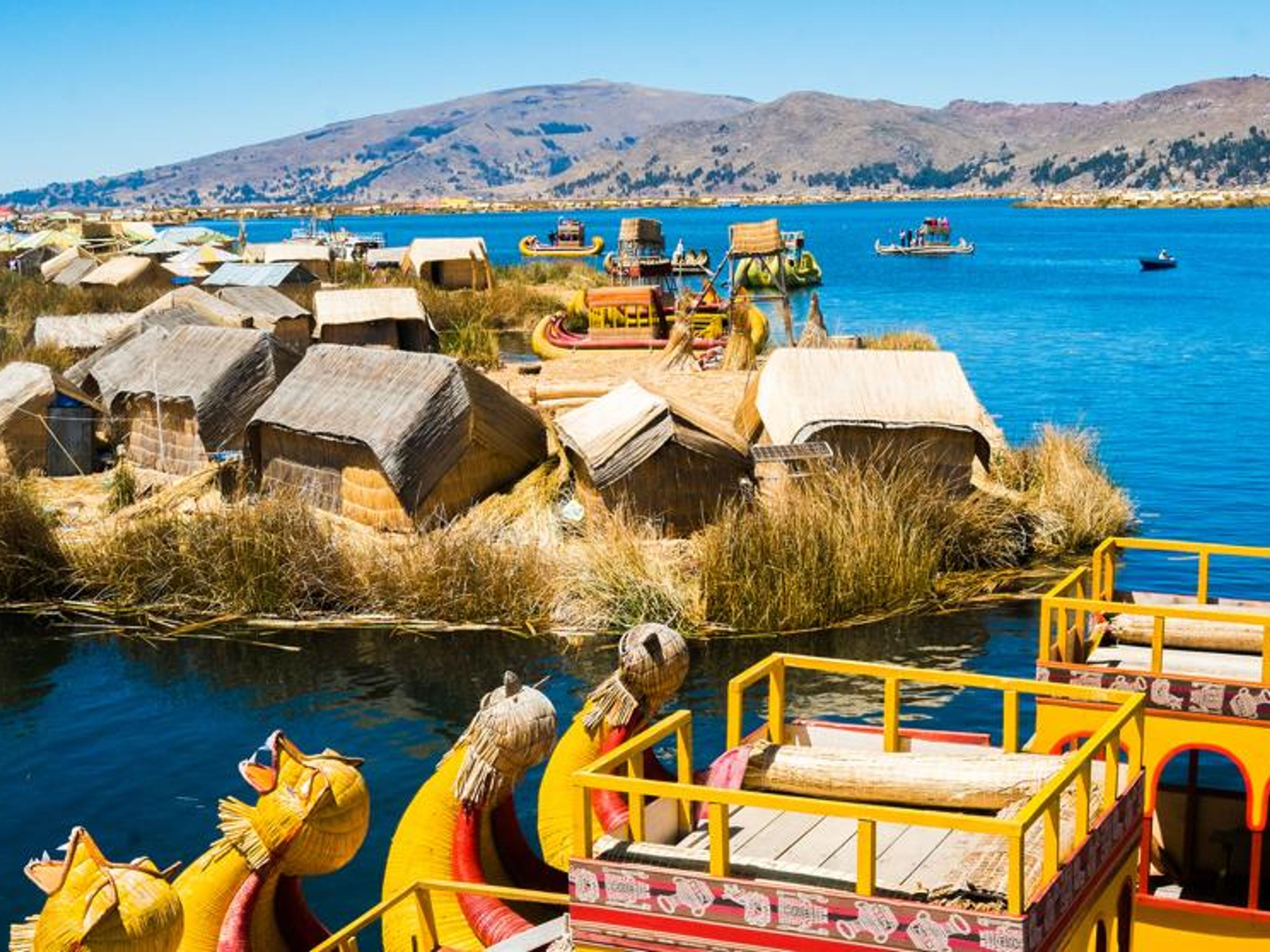 THE FLOATING ISLANDS OF THE UROS TOUR. Uros Floating Islands, Peru
