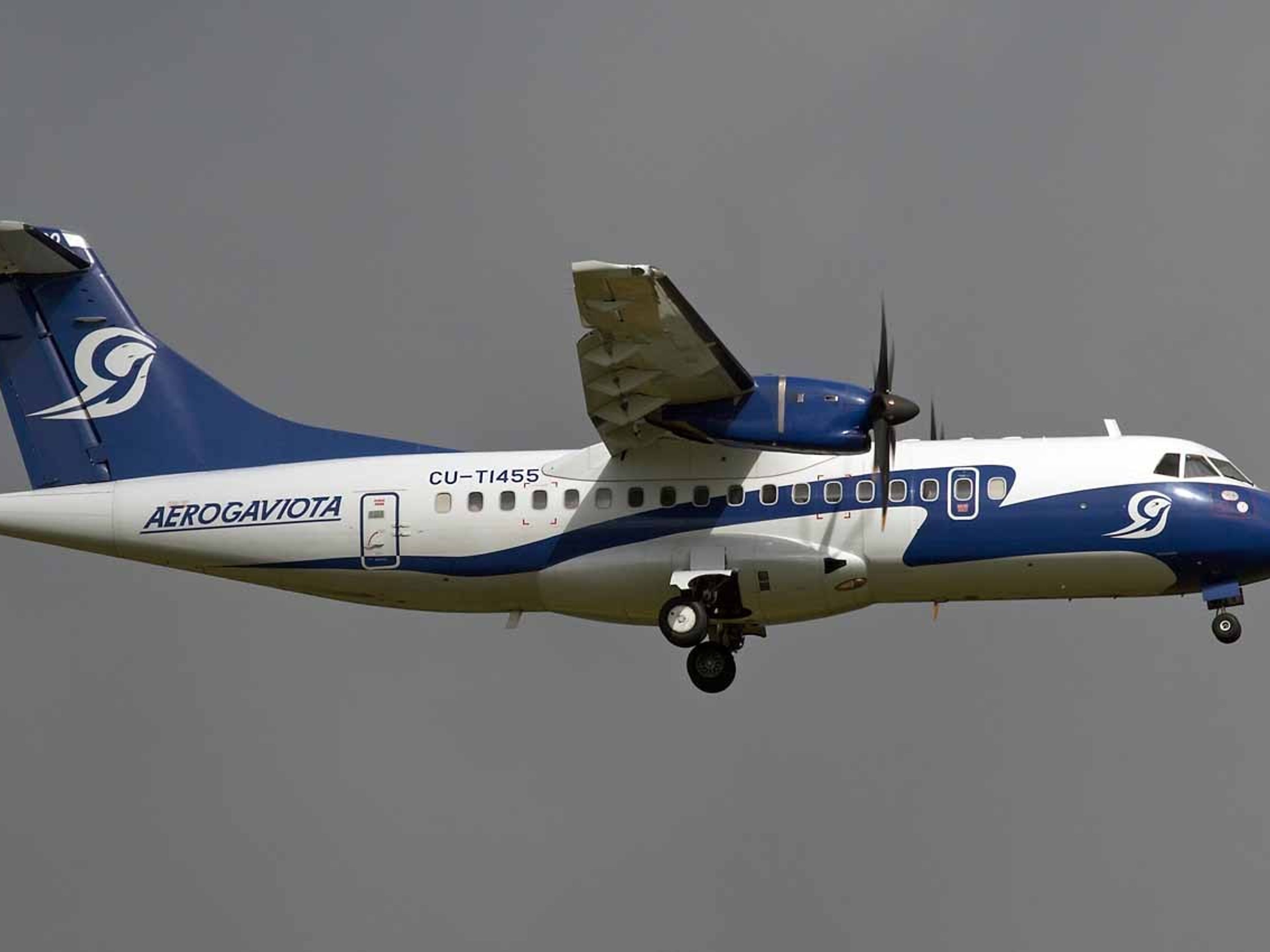 Excursão "VOAR PARA O PARAÍSO". ATR 42 aircraft of the Aerogaviota company
