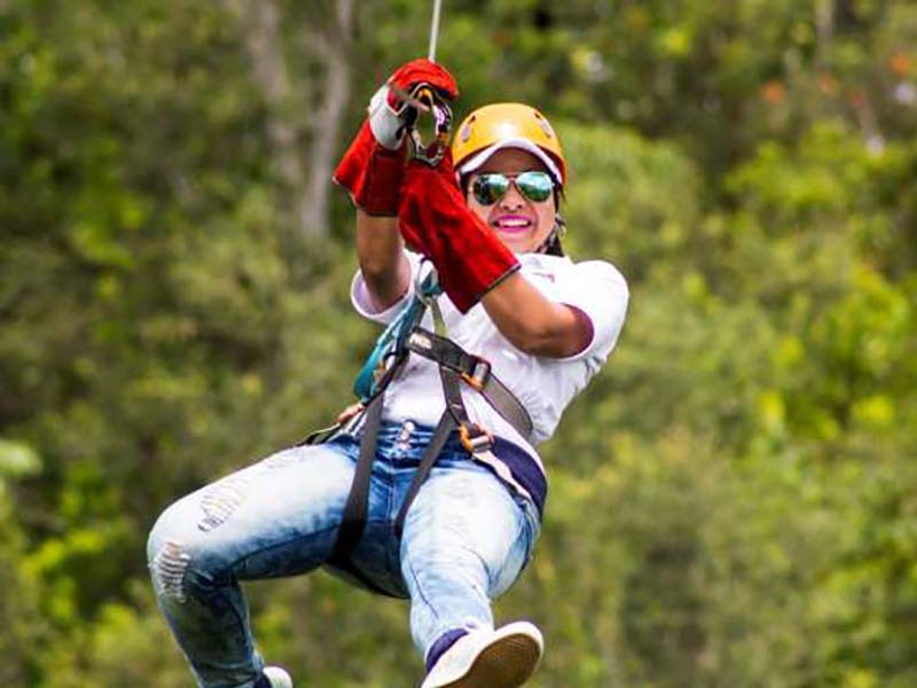 "ZIP LINE IN THE VIÑALES VALLEY" Tour. "Zip line in the Viñales Valley" Tour, Viñales Valley Natural Park, Viñales, Pinar del Río, Cuba.