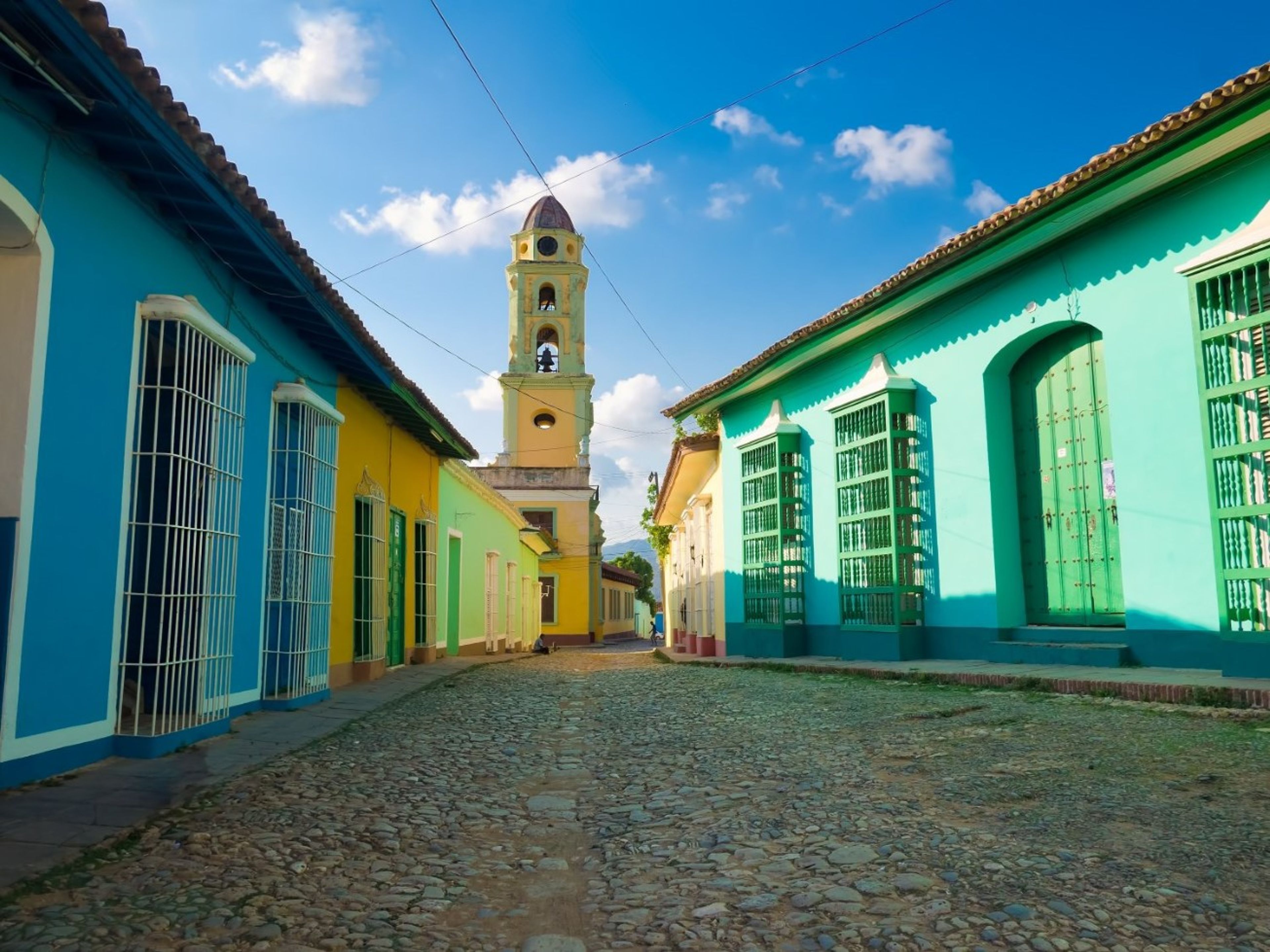 Tour "GIRO PER TRINIDAD IN CARROZZE A CAVALLI". Trinidad old city panoramic view, Sancti Spiritus, Cuba.