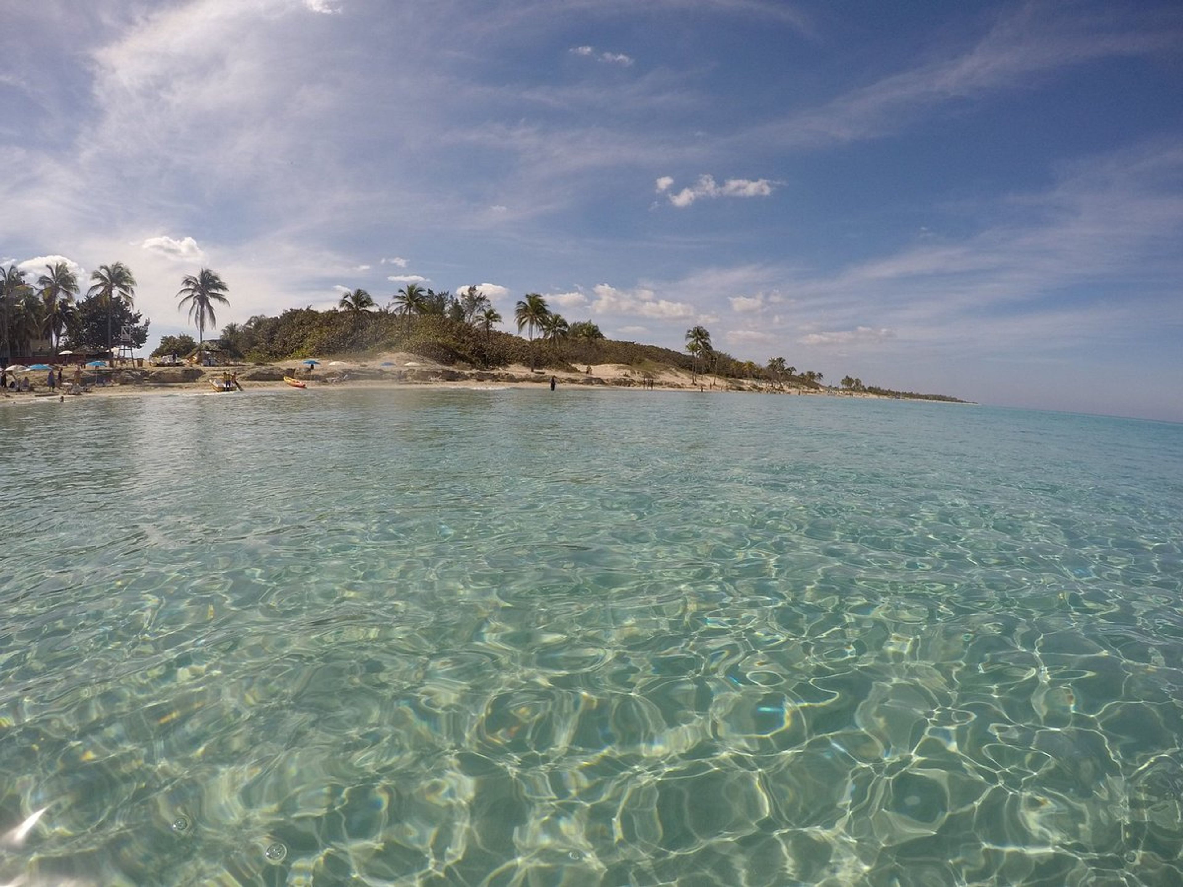 "MIT DEM MOTORRAD VON HAVANNA ZUM STRAND" Scooter Tour. Playas del Este panoramic view, Havana, Cuba.