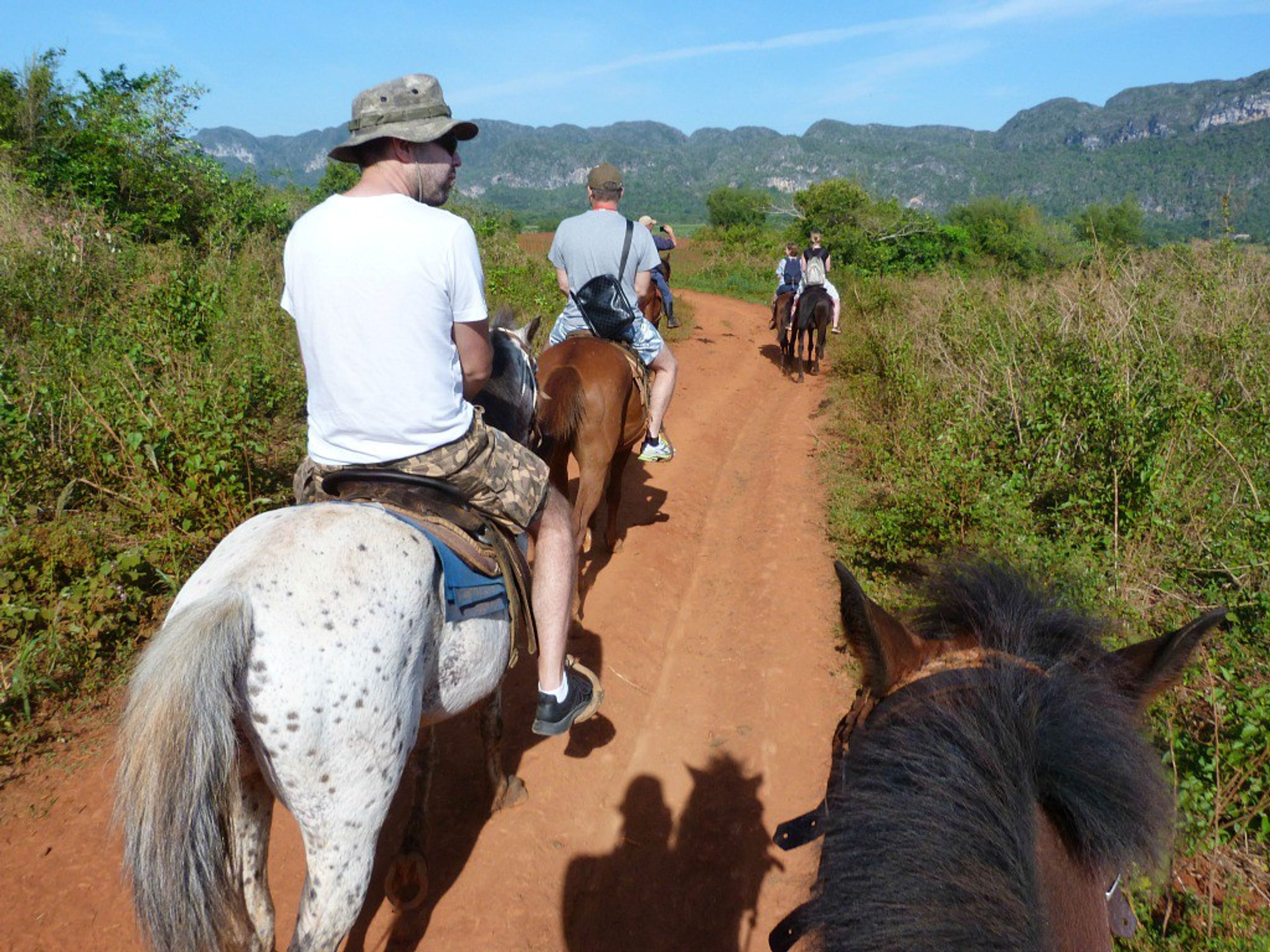 “HORSEBACK RIDING IN VIÑALES”. Horseback riding in Viñales valley, Pinar del Río