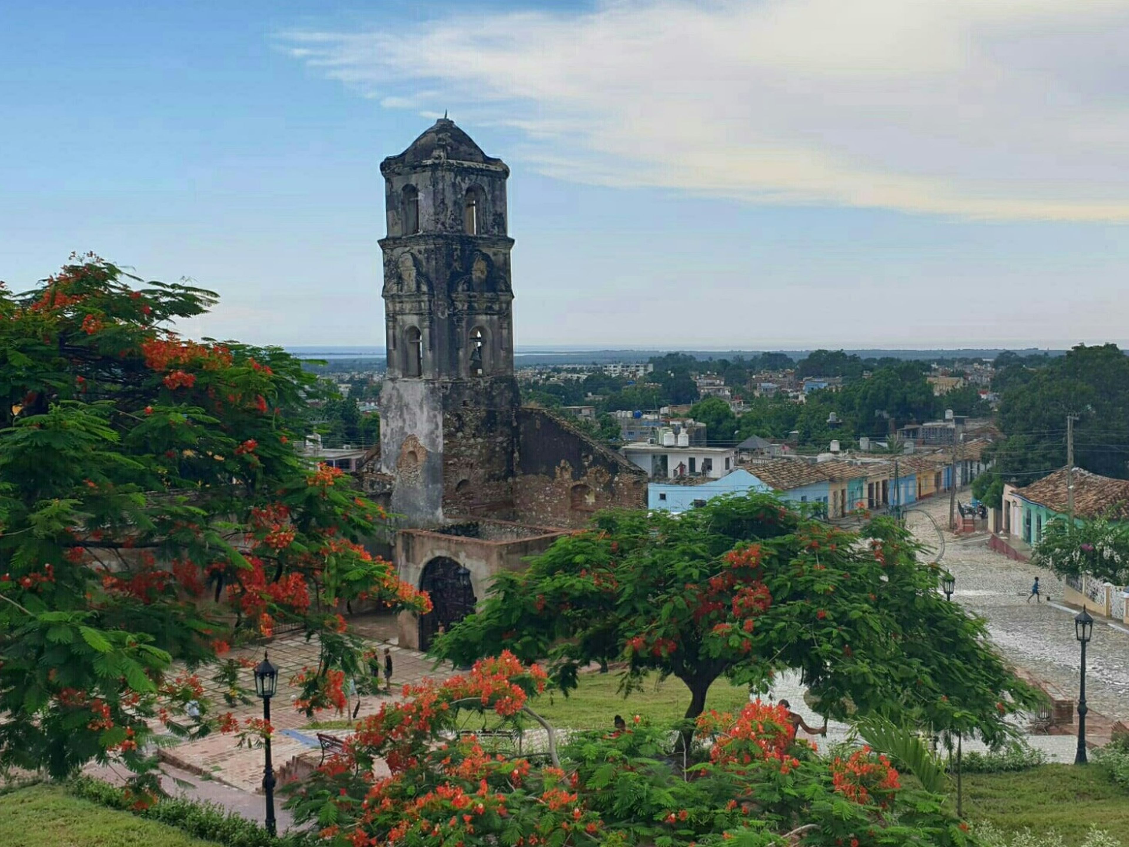 Тур "ЗАКАТ НА ПЛЯЖЕ АНКОН С УЖИНОМ". Trinidad Old City panoramic view, UNESCO World Heritage Site, Trinidad, Sancti Spíritus, Cuba.