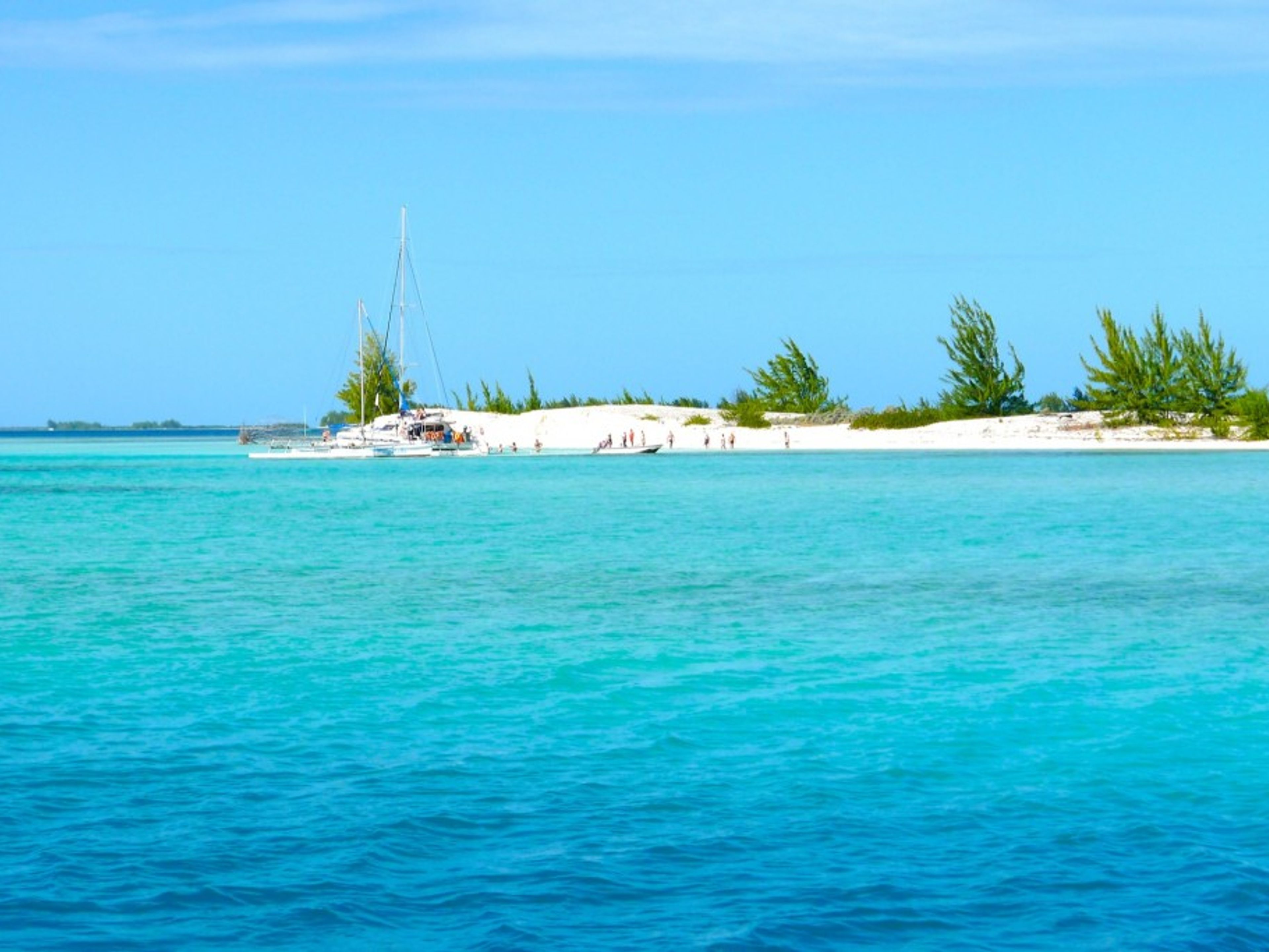 "CAYO RICO IN PIROGAS" Tour. Cayo Rico panoramic view, Cayo Largo del Sur. "Cayo Rico in Pirogas" Tour