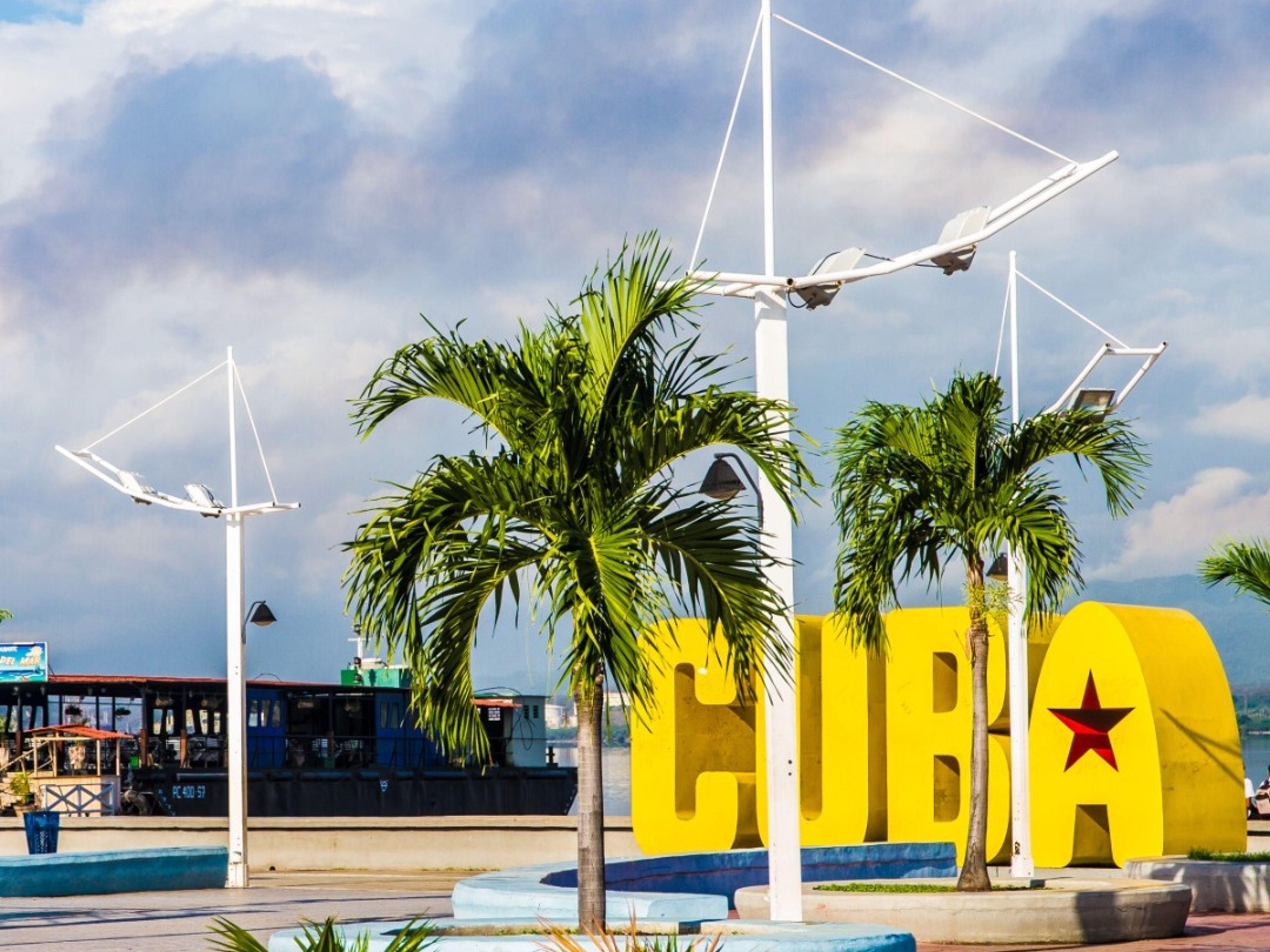"ARCHITEKTENROUTE" Tour. Santiago de Cuba city panoramic view, Cuba.