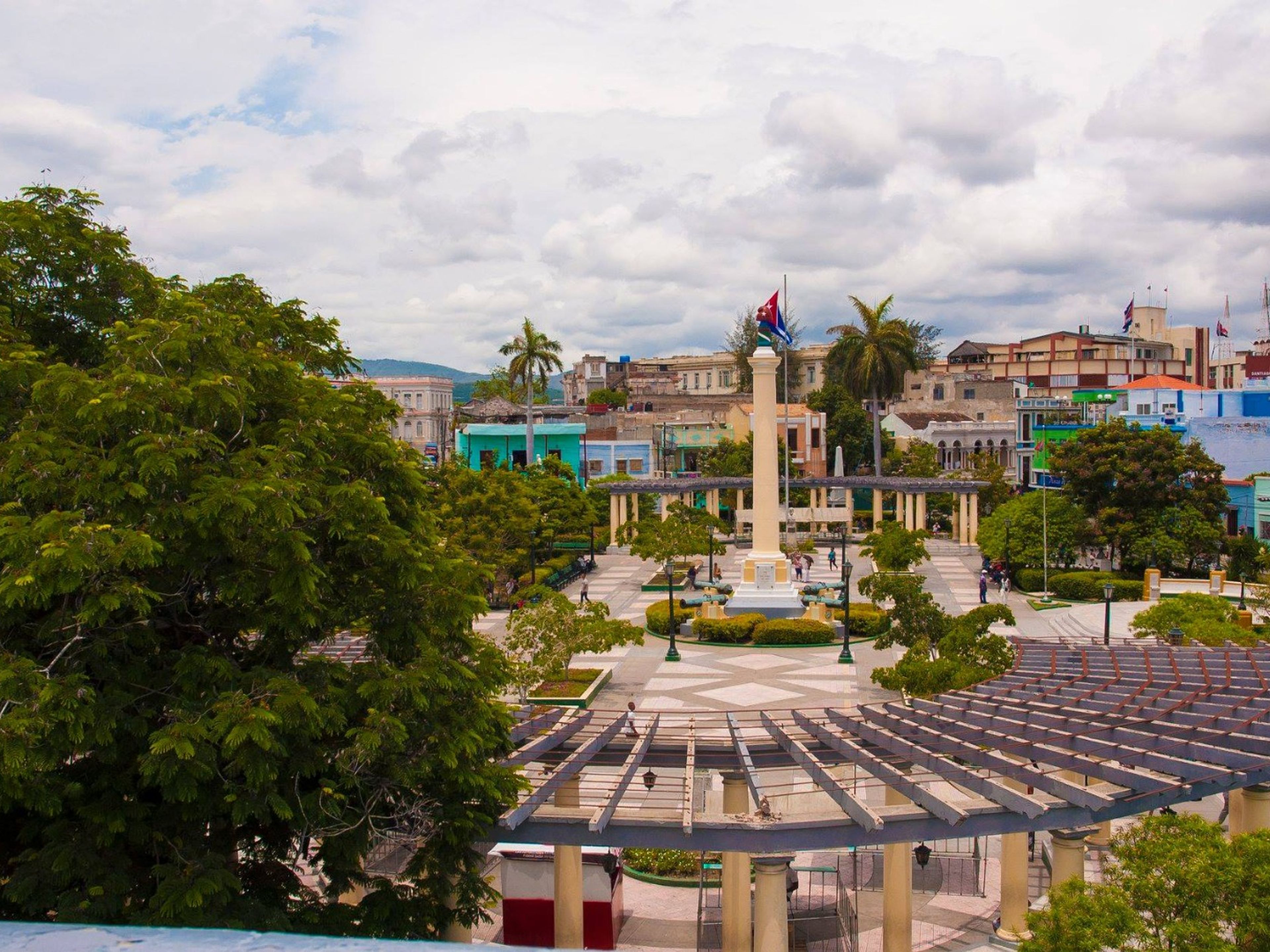 "ARCHITEKTENROUTE" Tour. Santiago de Cuba city panoramic view, Cuba.