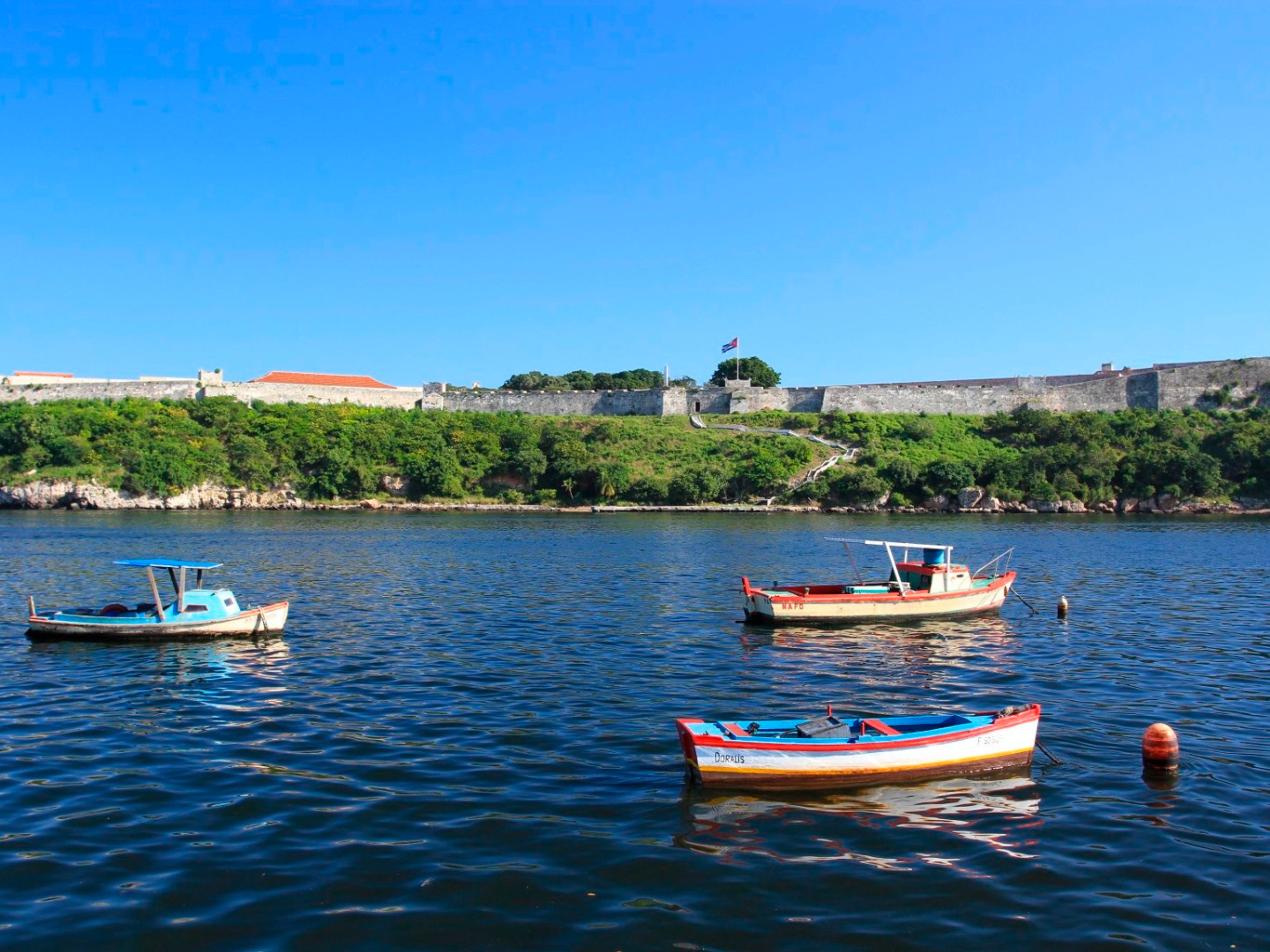 "Inner Havana, Colonial Fortresses – Cristo de La Habana" Tour. Castillo de los tres Reyes del Morro and  San Carlos de La Cabaña Forstresses, Ols Havana, Cuba.  "Inner Havana, Colonial Fortresses – Cristo de La Habana" Tour