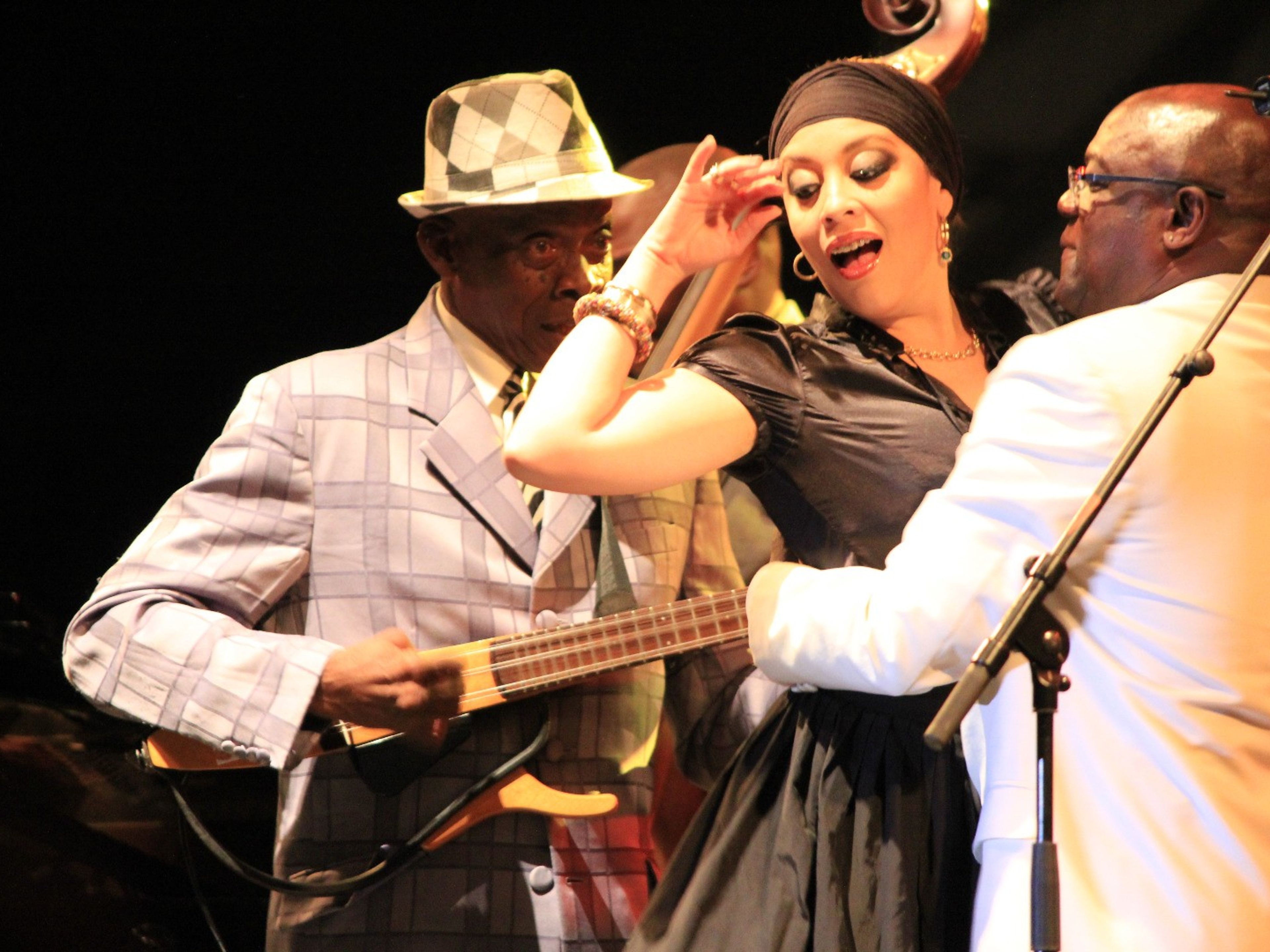 Concert  "ÉTOILES CUBAINES : UN HOMMAGE AU PROJET BUENA VISTA SOCIAL CLUB". Buena Vista Social Club concert at Varadero beach