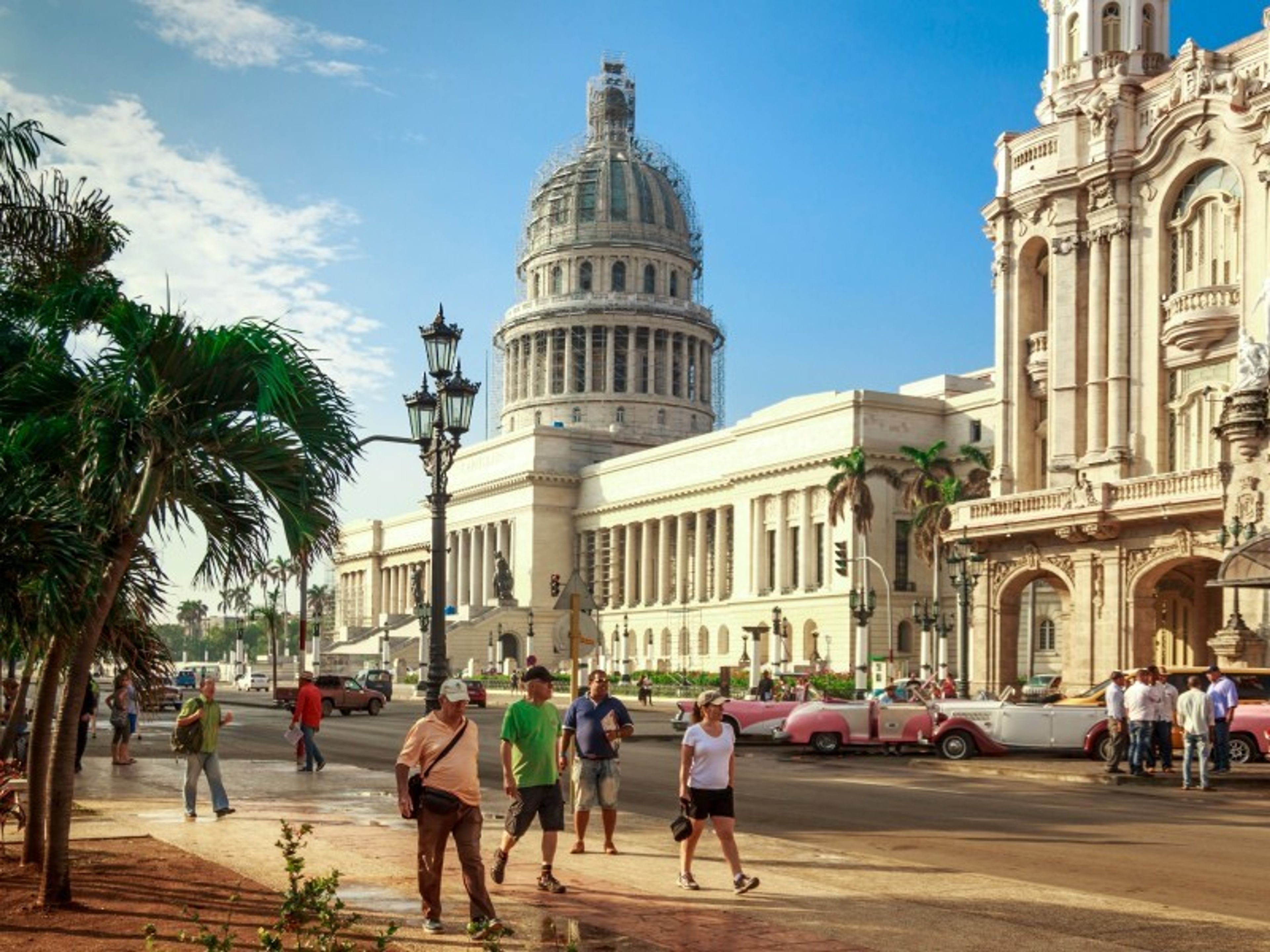 Tour “HAVANE COLONIAL”. The Capitol of Havana panoramic view, Old Havana, Havana, Cuba.