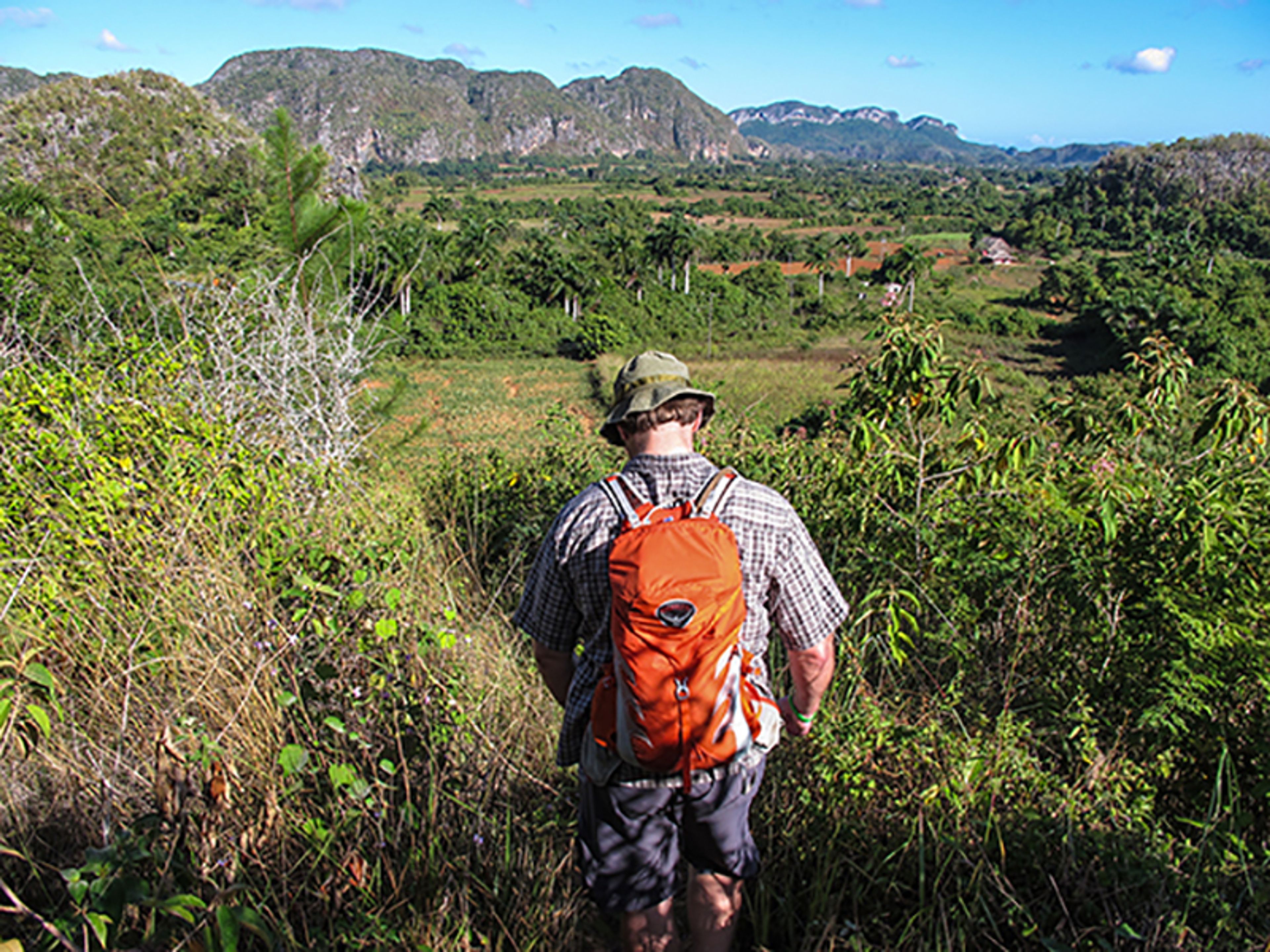 "Escursione attraverso la Valle del Silencio". Hiking tour Through the Valle del Silencio, Viñales valley National Park, Pinar del Río