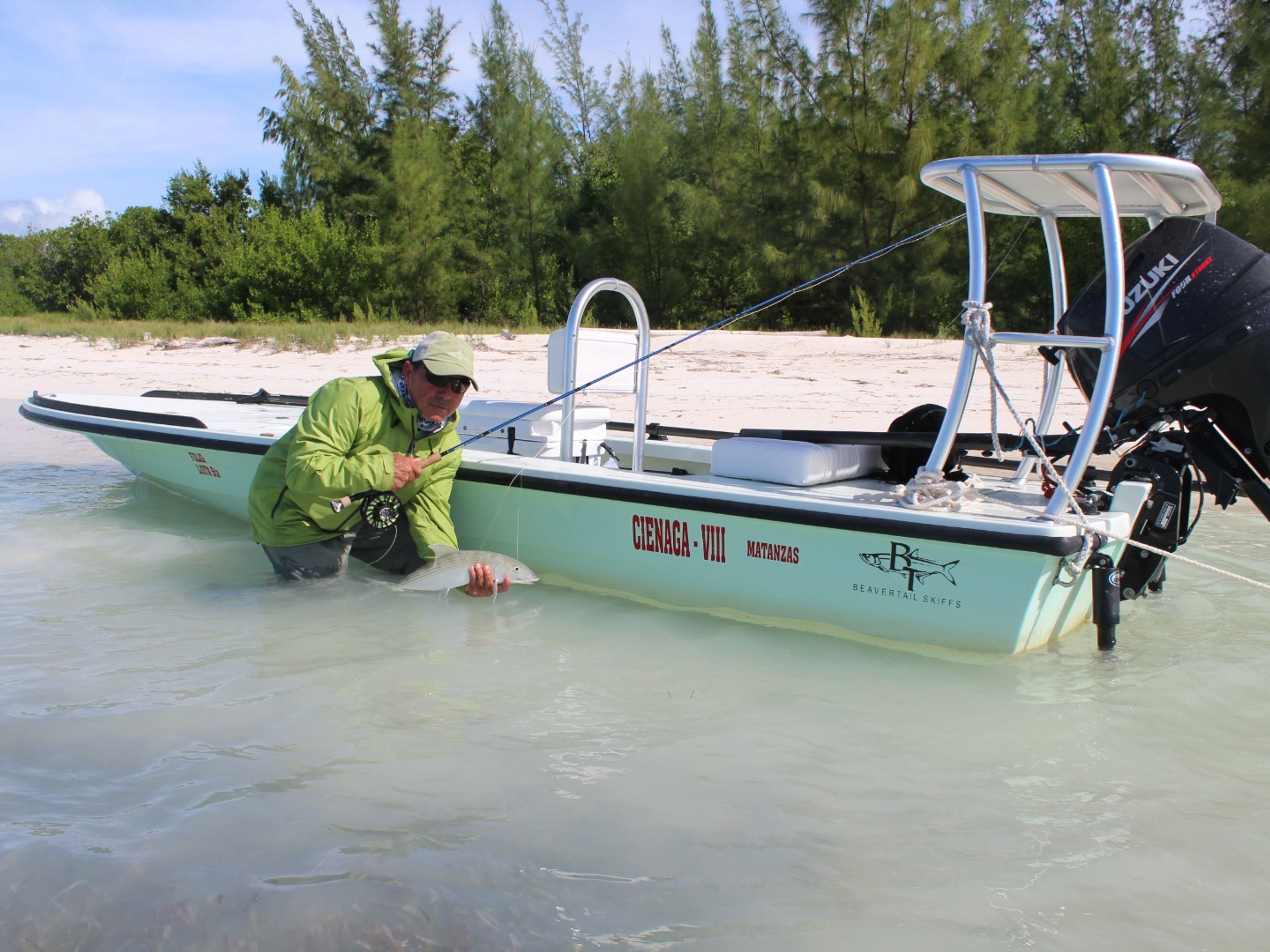 "FLIEGENFISCHEN IM SALINAS DE BRITO, HALBINSEL ZAPATA" Tour. Macabí (Bonefish), “Fly fishing in Salinas de Brito, Zapata Peninsula” Tour