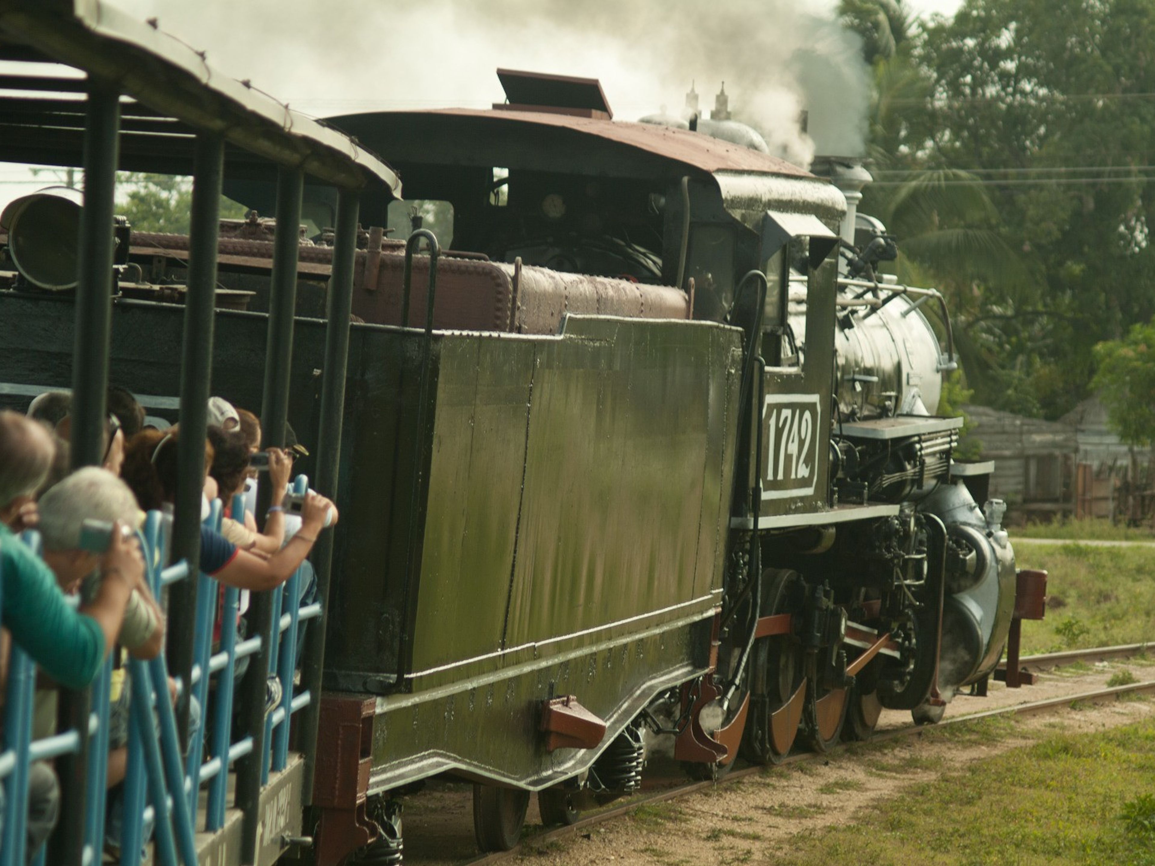 Tour "TOUR DU SUCRE". Ride on an steam train built in 1913, Old sugar mill Jose Smith Comas museum, Cardenas, Matanzas, Cuba.