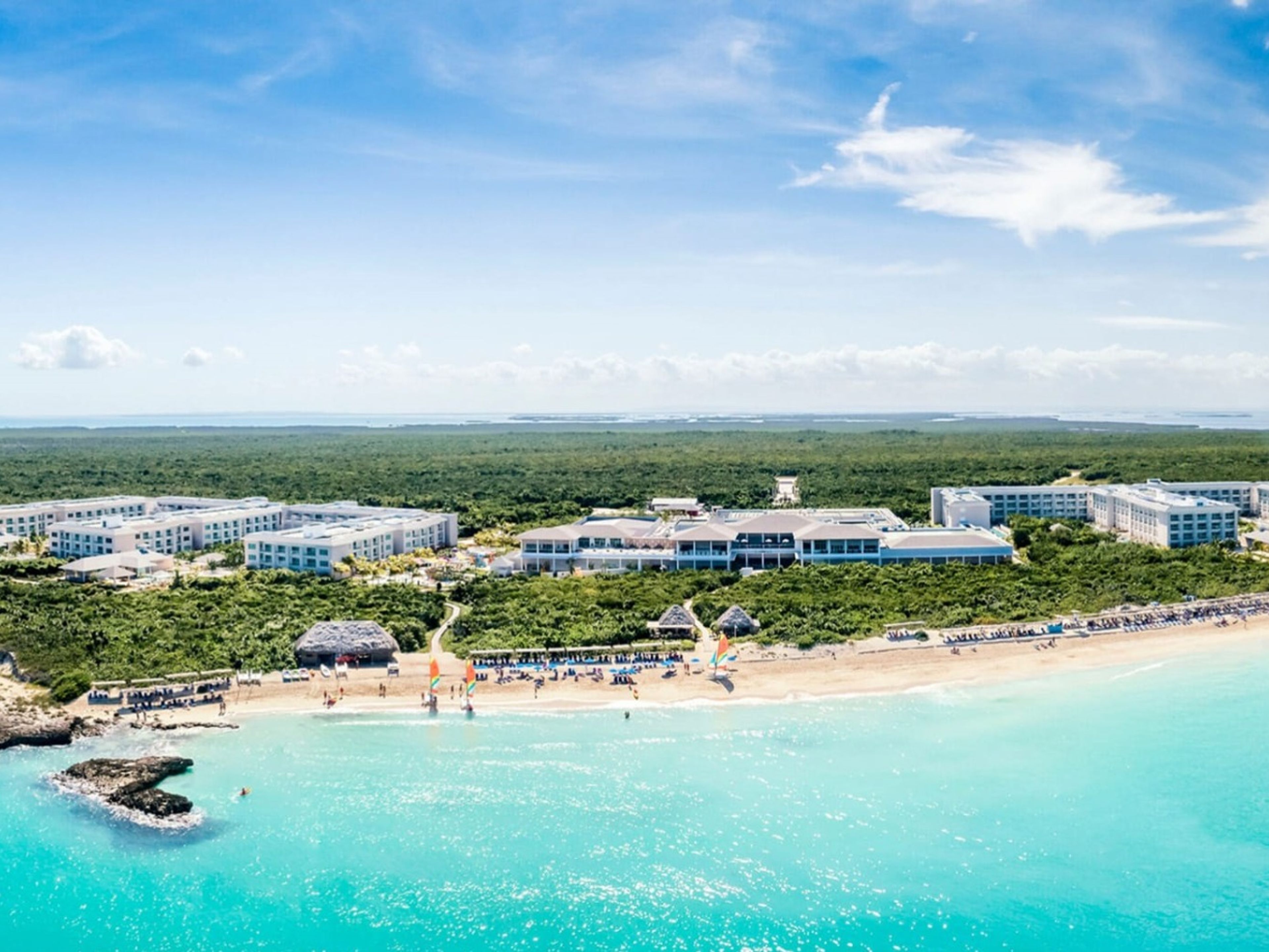 Тур "В КАЙО САНТА МАРИЯ". Cayo Santa María panoramic view, Jardines del Rey, Villa Clara, Cuba.