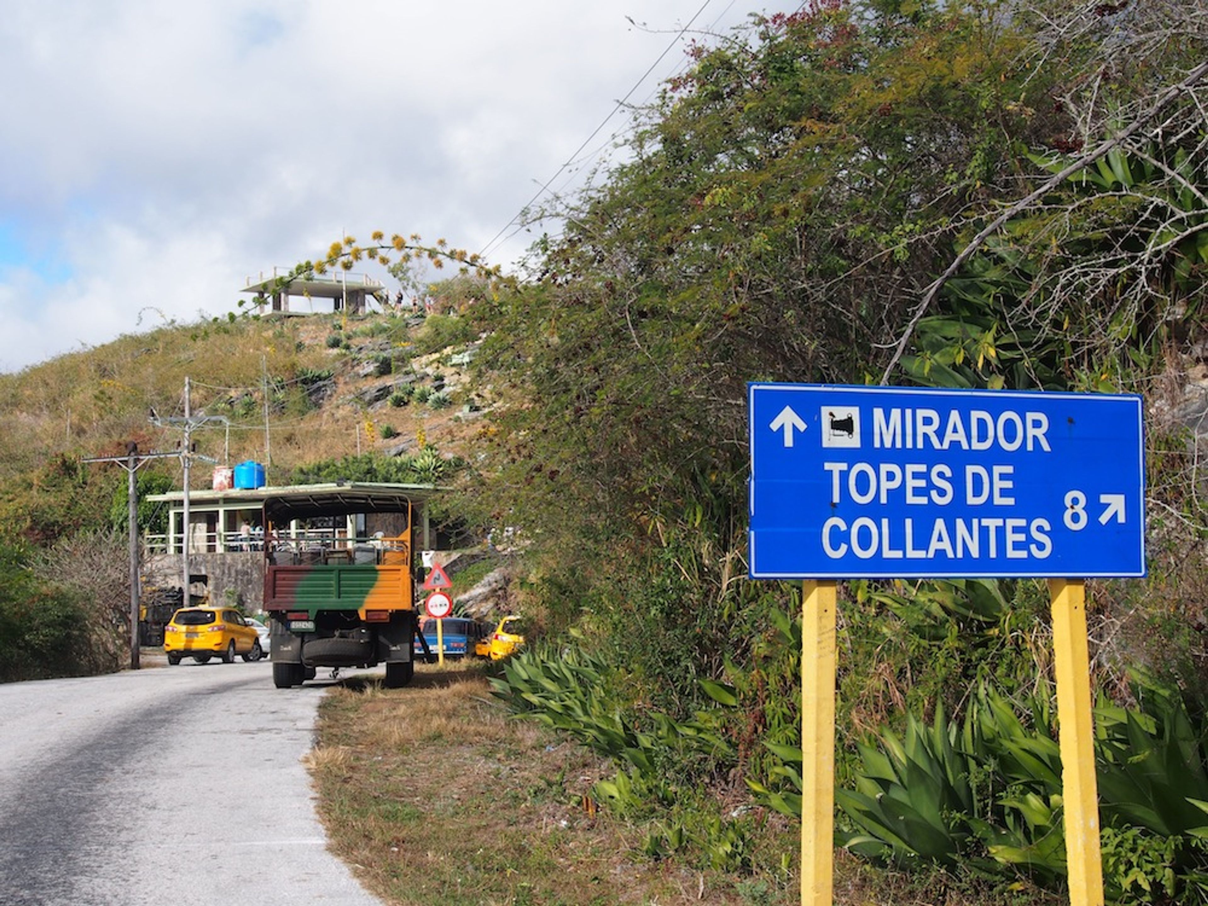 “Ride to Valley of the Topes de Collantes Natural Park in Old Fashion American Classic Cars” Tour. Topes de Collantes view point, “Ride to Valley of the Topes de Collantes Natural Park in Old Fashion American Classic Cars” Tour