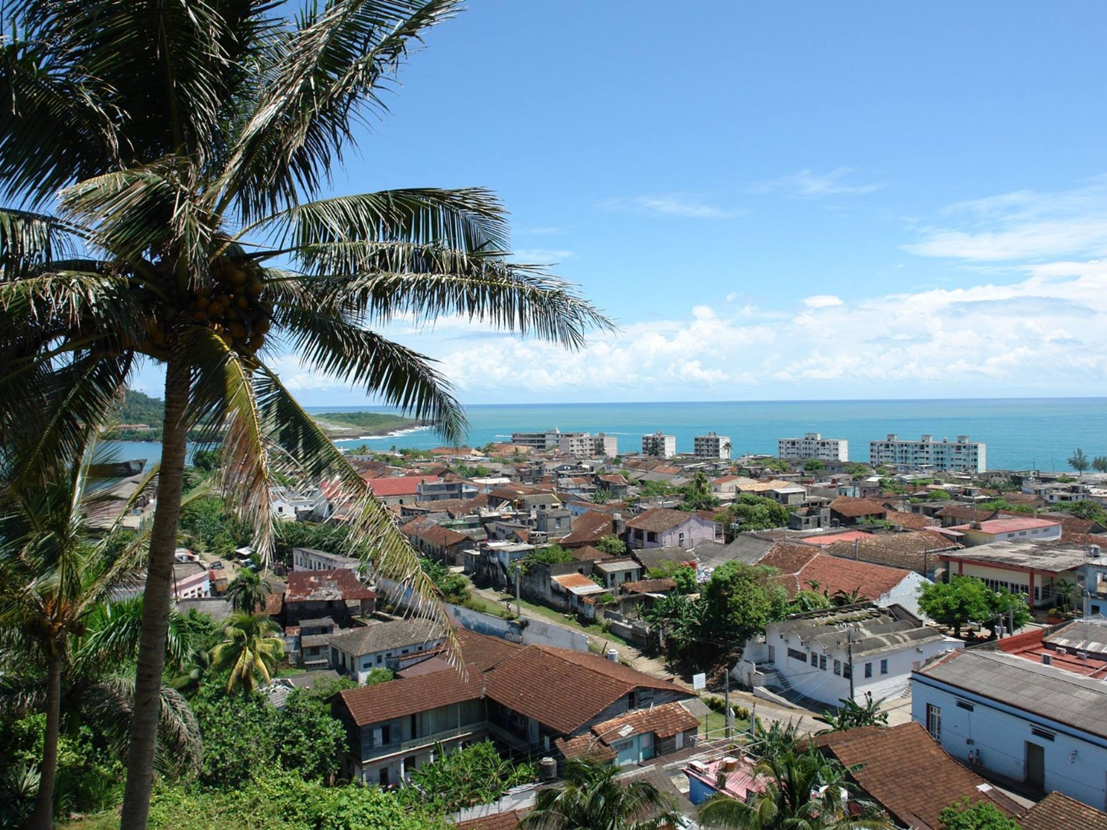 Tour "BARACOA OVERNIGHT". Baracoa city panoramic view, Guantánamo, Cuba.