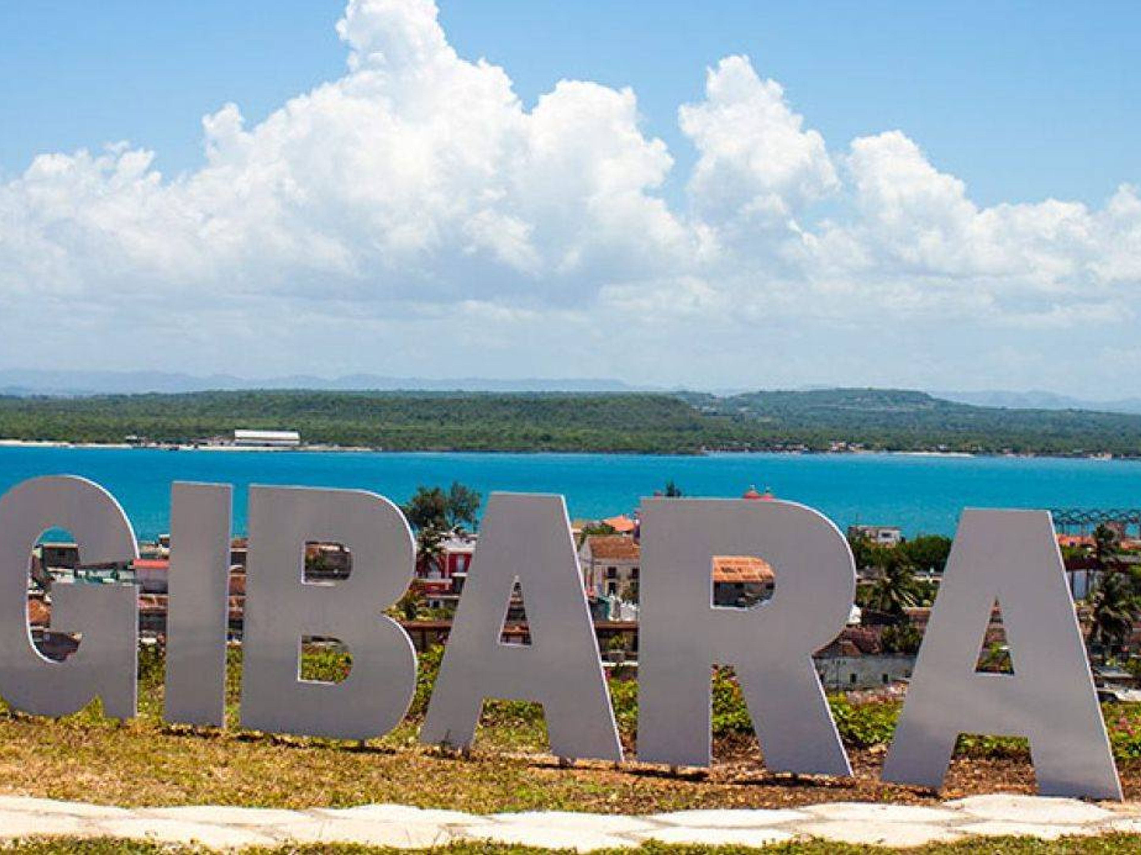 Jeep Safari “UNFORGETTABLE CUBA”. Gibara city panoramic view, Holguín, Cuba.