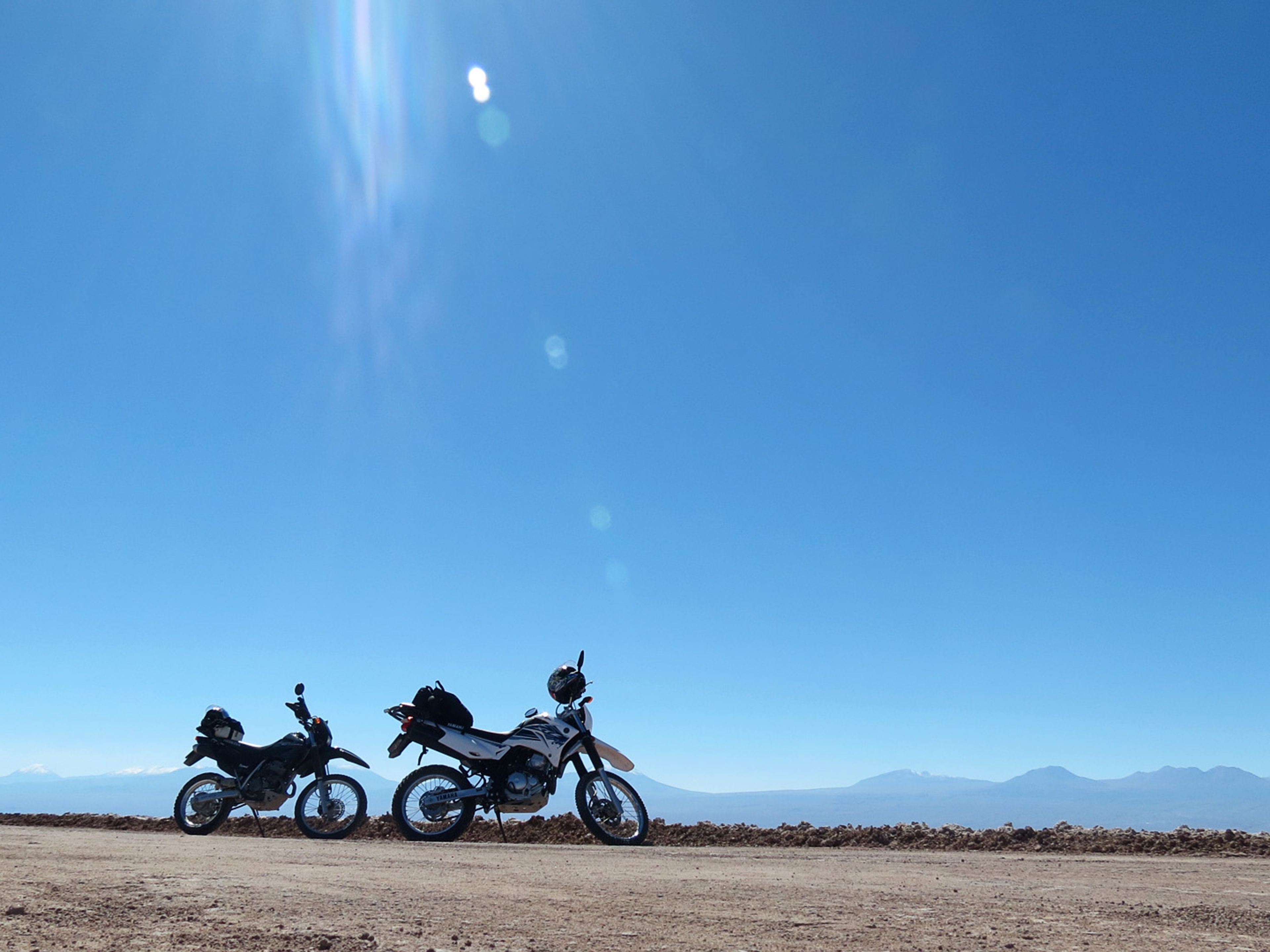 EXCURSION "SALAR DE ATACAMA & TOCONAO EN MOTO".. On the way to Atacama Salt Flat, Antofagasta region, Chile