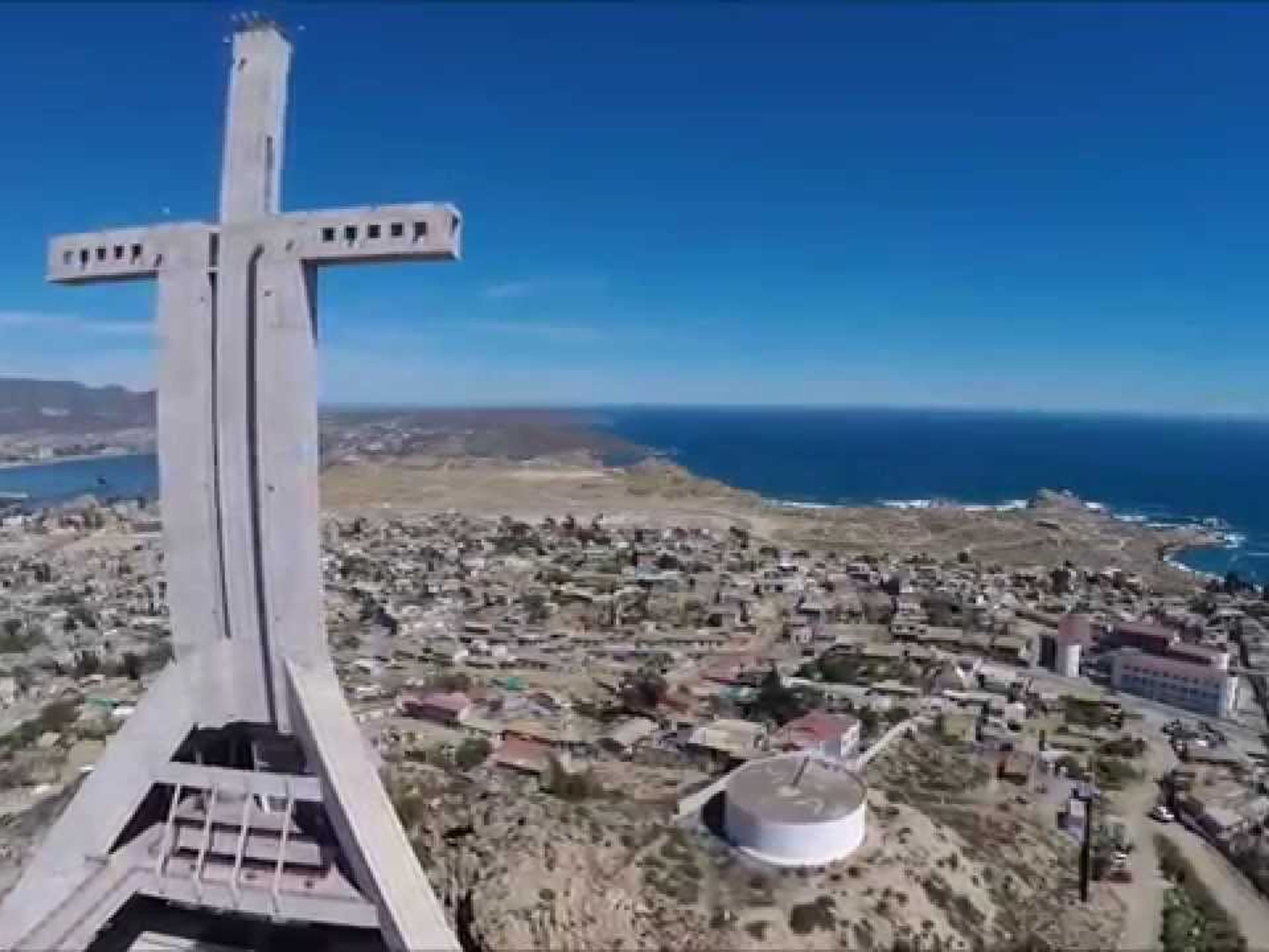 EXCURSION "TOUR DE VILLE LA SERENA Y COQUIMBO". 3rd millennium cross, Cerro El Vigía, Coquicombo region, Chile