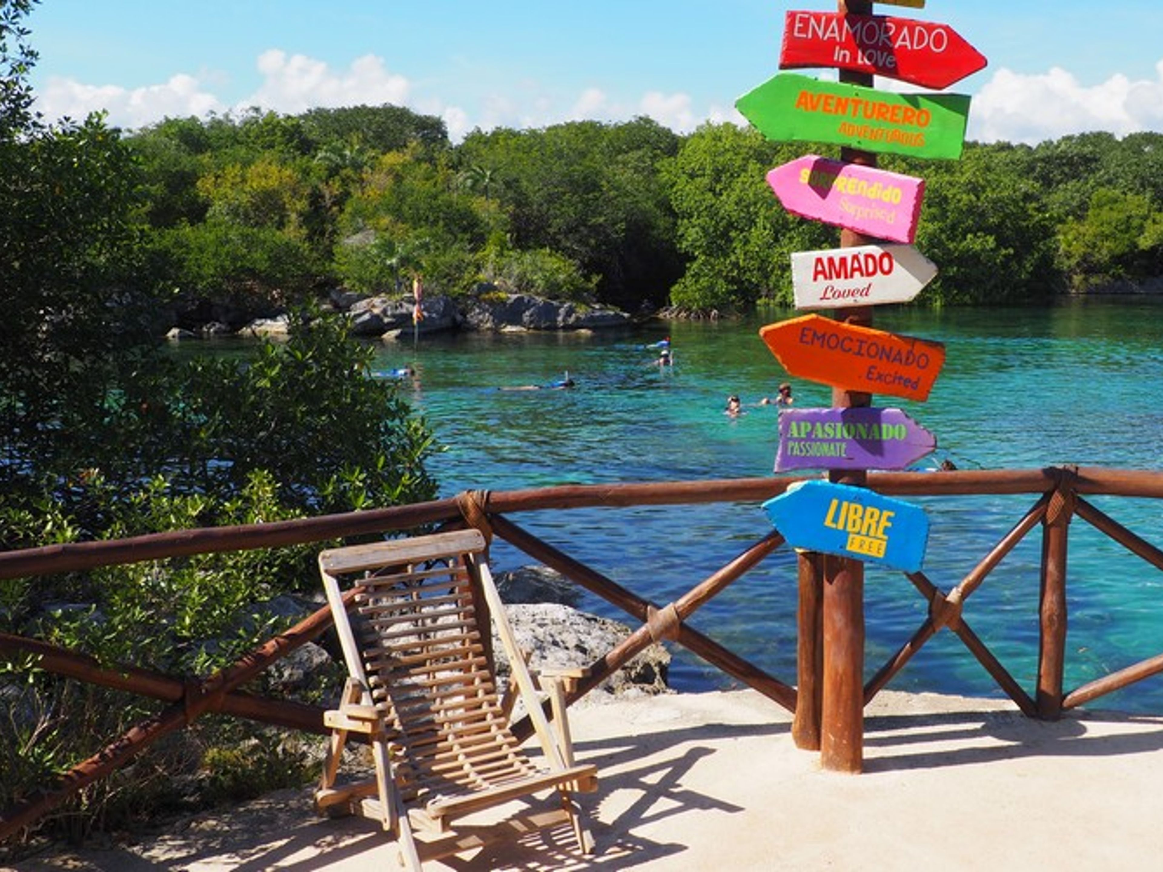 Excursão "Xel Ha". Enjoy in Xel-Ha Park, a place to have fun with its attractive attractions. Yucatan Peninsula, Mexico.