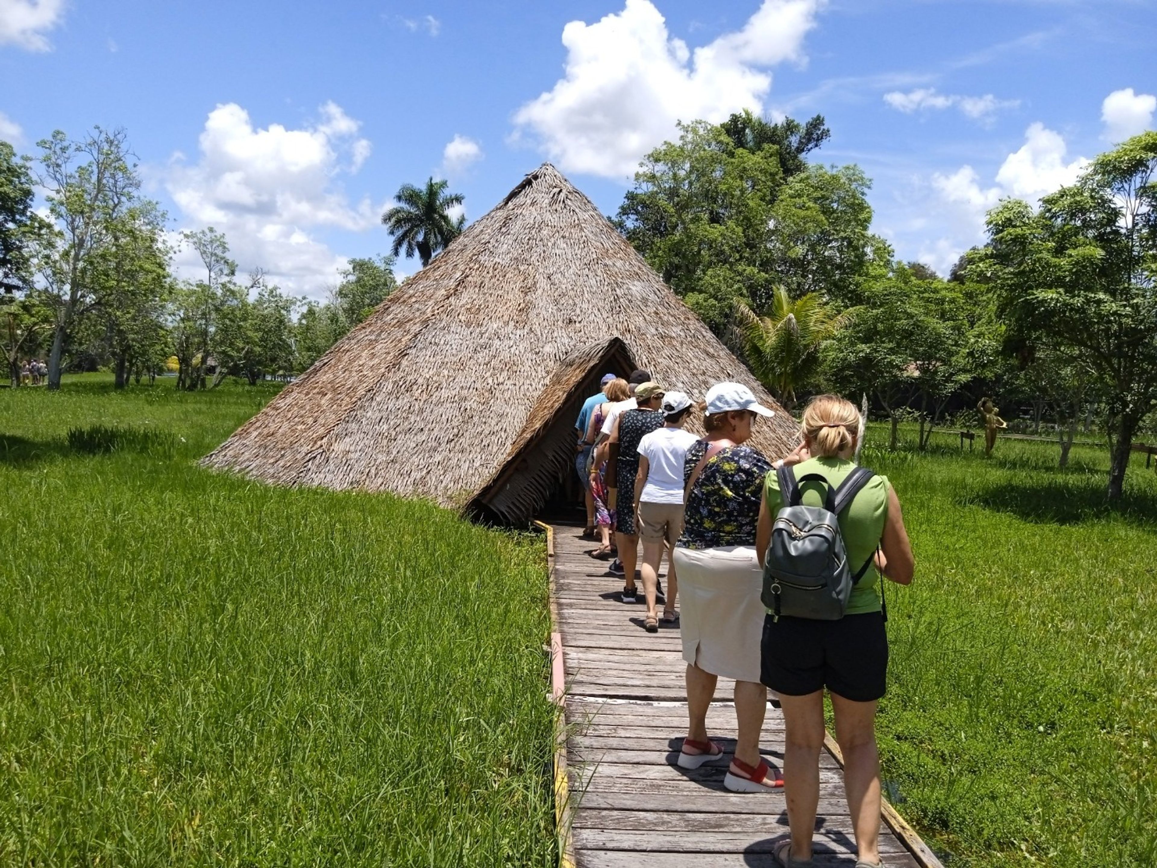 “ZU CIENAGA DE ZAPATA“ Tour. Guama Tourist Park panoramic view, Cienaga de Zapata, Matanzas, Cuba.