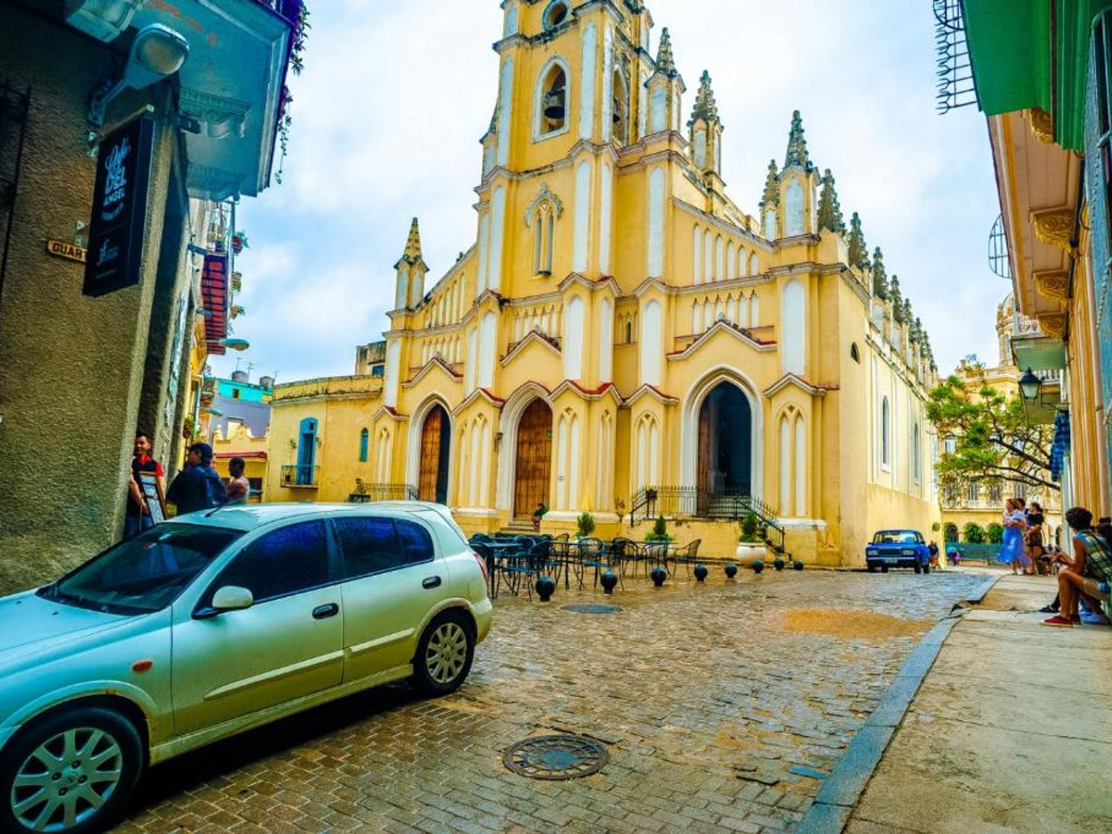 Tour "Innerhalb des Santo Angel-Viertels". Santo Angel neighborhood panoramic view, Old Havana, La Habana, Cuba.