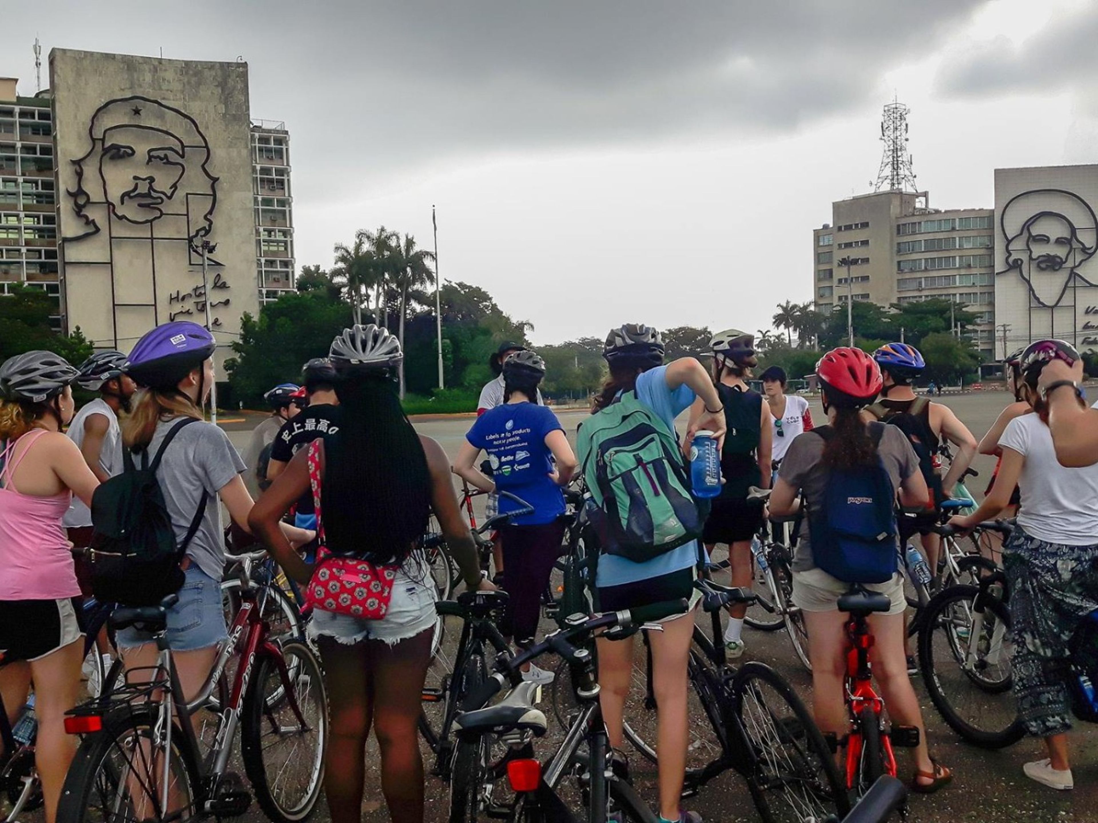 Escursione in bici "L'AVANA IN DUE TEMPI". The José Martí Revolution Square panoramic view, Vedado, Havana, Cuba.