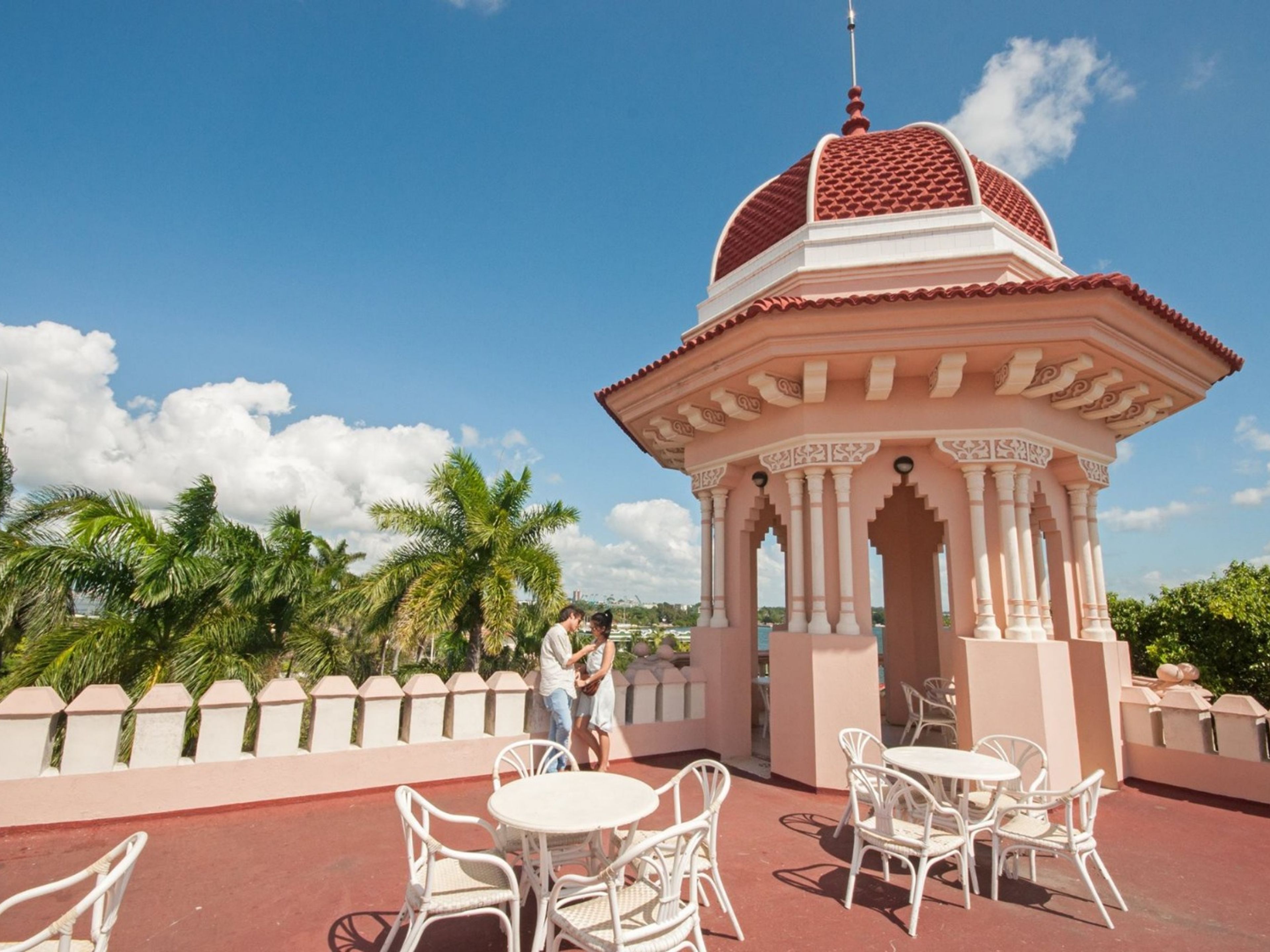 “Ride to Cienfuegos, Santa Clara & Remedios in Old Fashion American Classic Cars” Overnight Tour (2 days / 1 night). Palacio de Valle panoramic view at Cienfuegos city, “Ride to Cienfuegos, Santa Clara & Remedios in Old Fashion American Classic Cars” Overnight Tour (2 days / 1 night)
