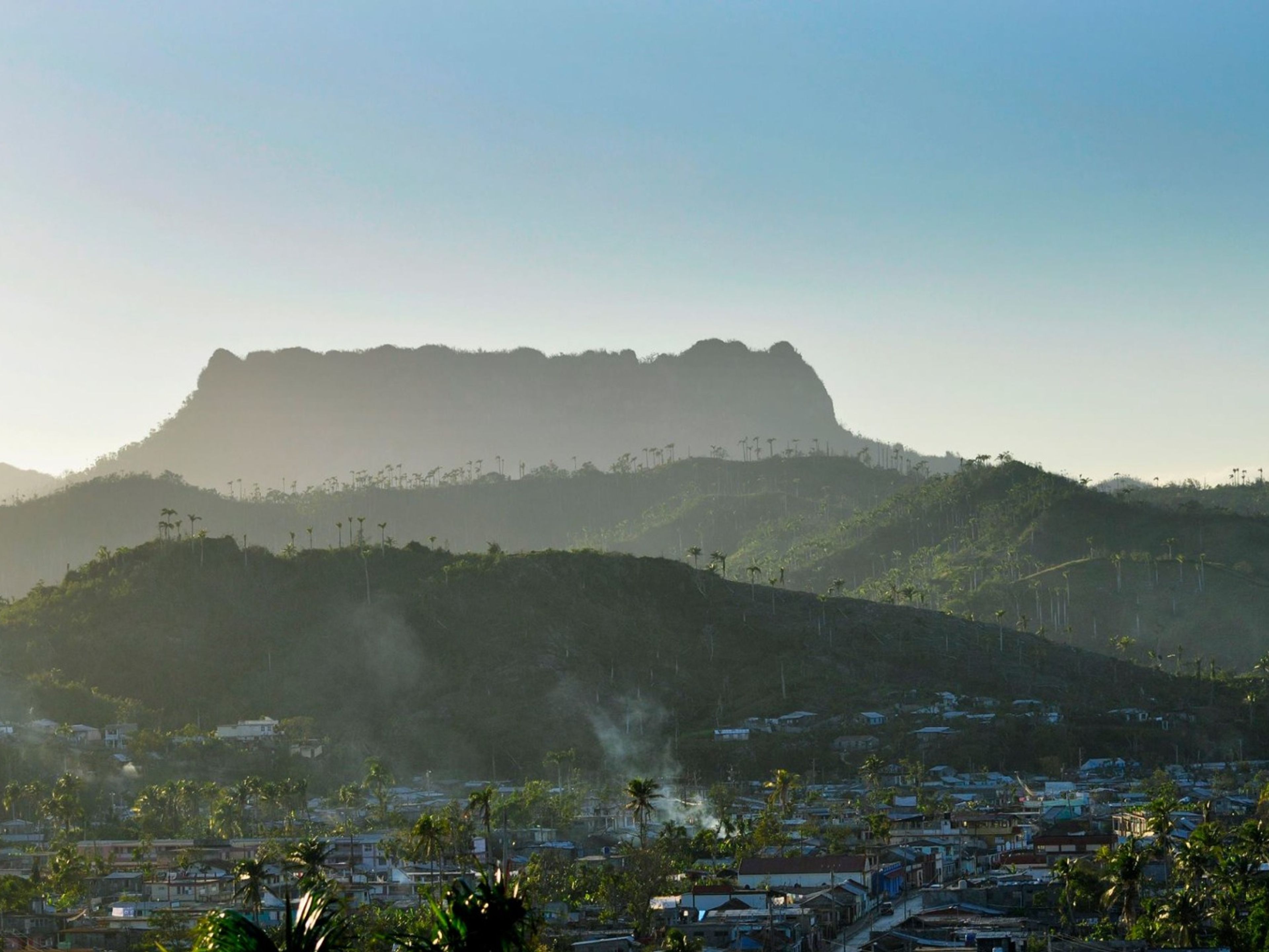 Джип Сафари "БАРАКОА НА ОДИН ДЕНЬ". El Yunque panoramic view, Baracoa city, Guantánamo, Cuba.