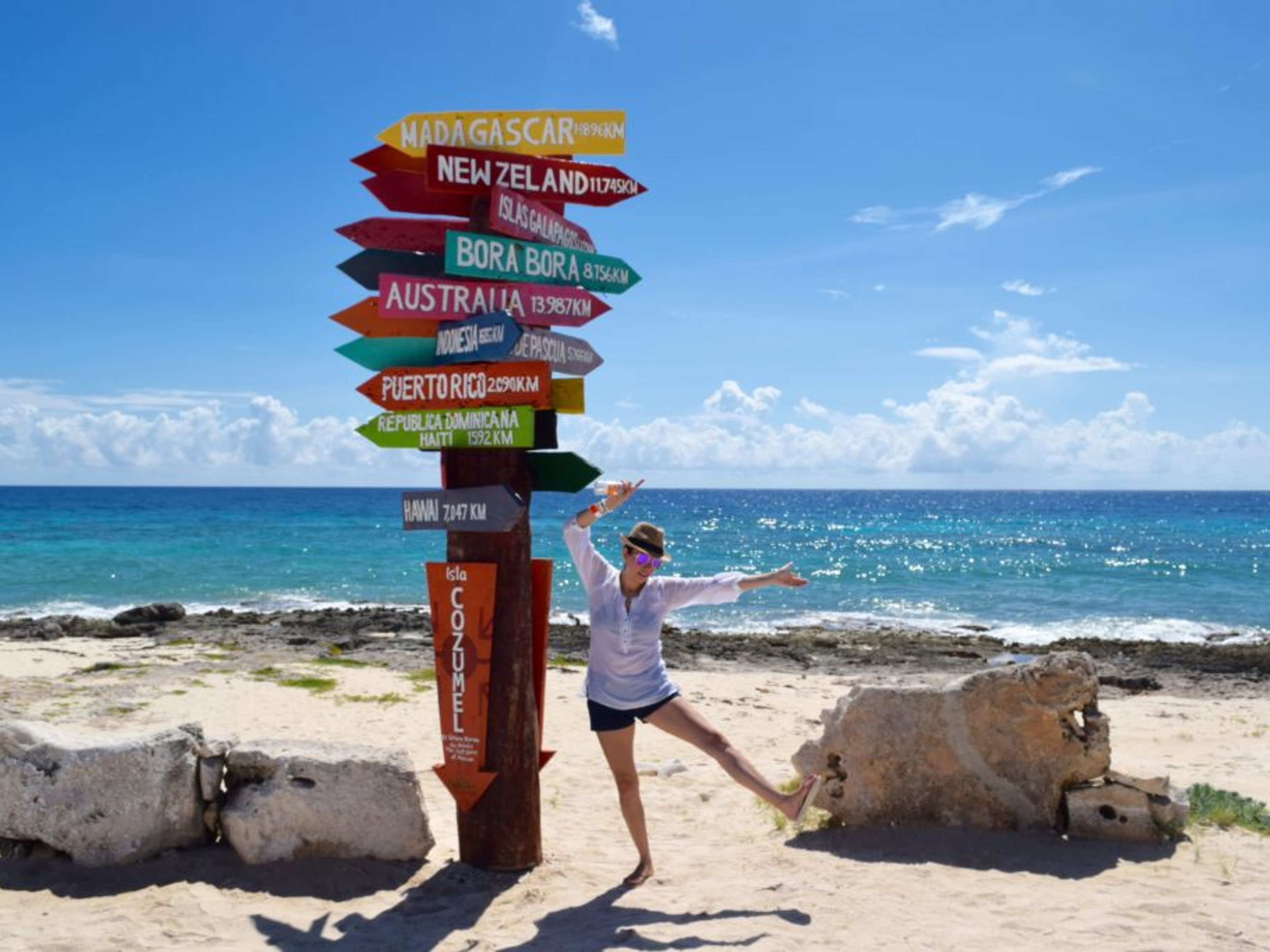 Tour "Cozumel Plus + Playa del Carmen". Cozumel island panoramic view, Quintana Roo, México.
