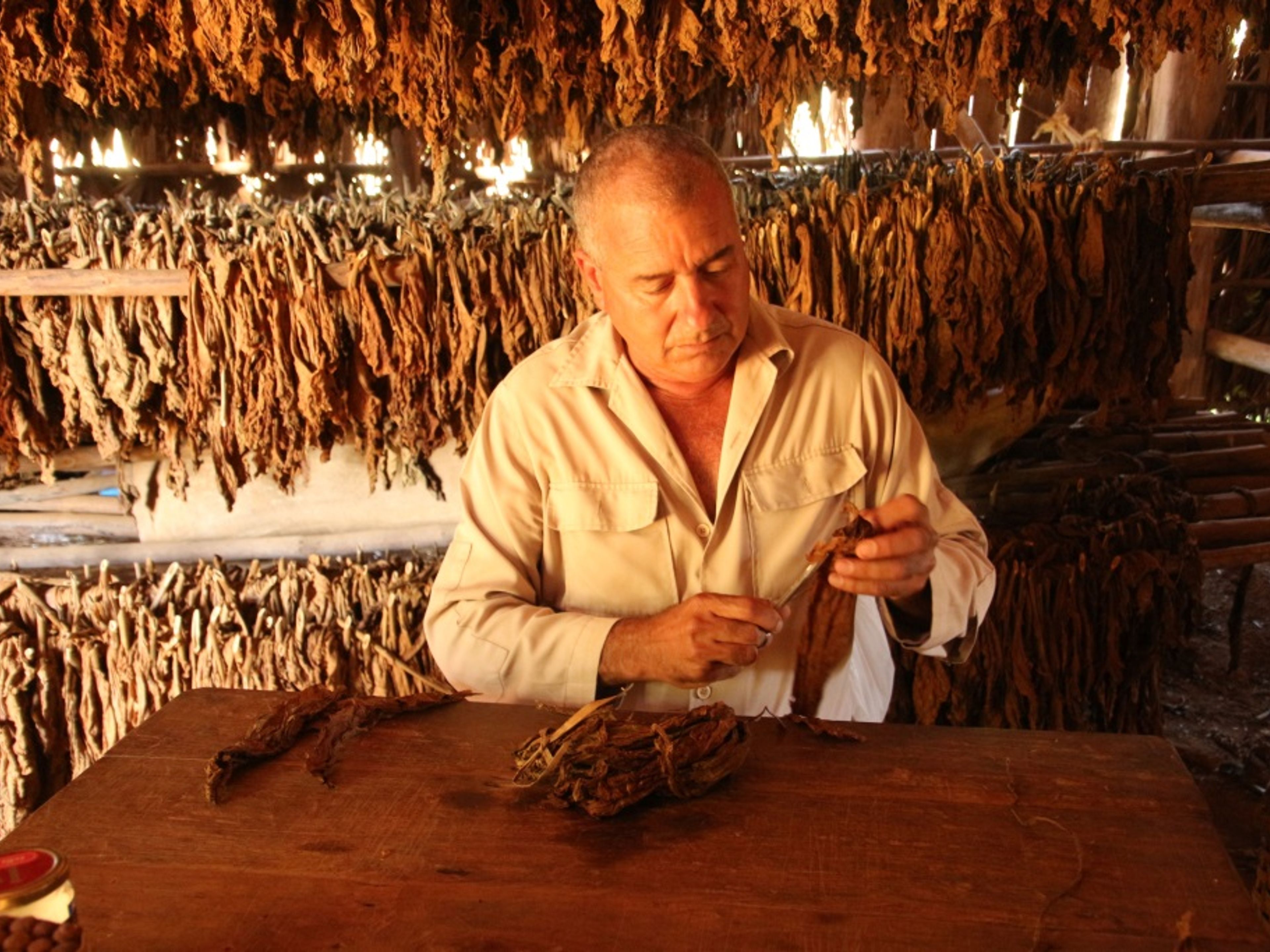 Excursión Privada Overnigt “La Habana - Pinar del Río - Viñales”. A tobacco sorting place where only ladies classified the leaves according to the size and the quality, Viñales valley National Park, Pinar del Río