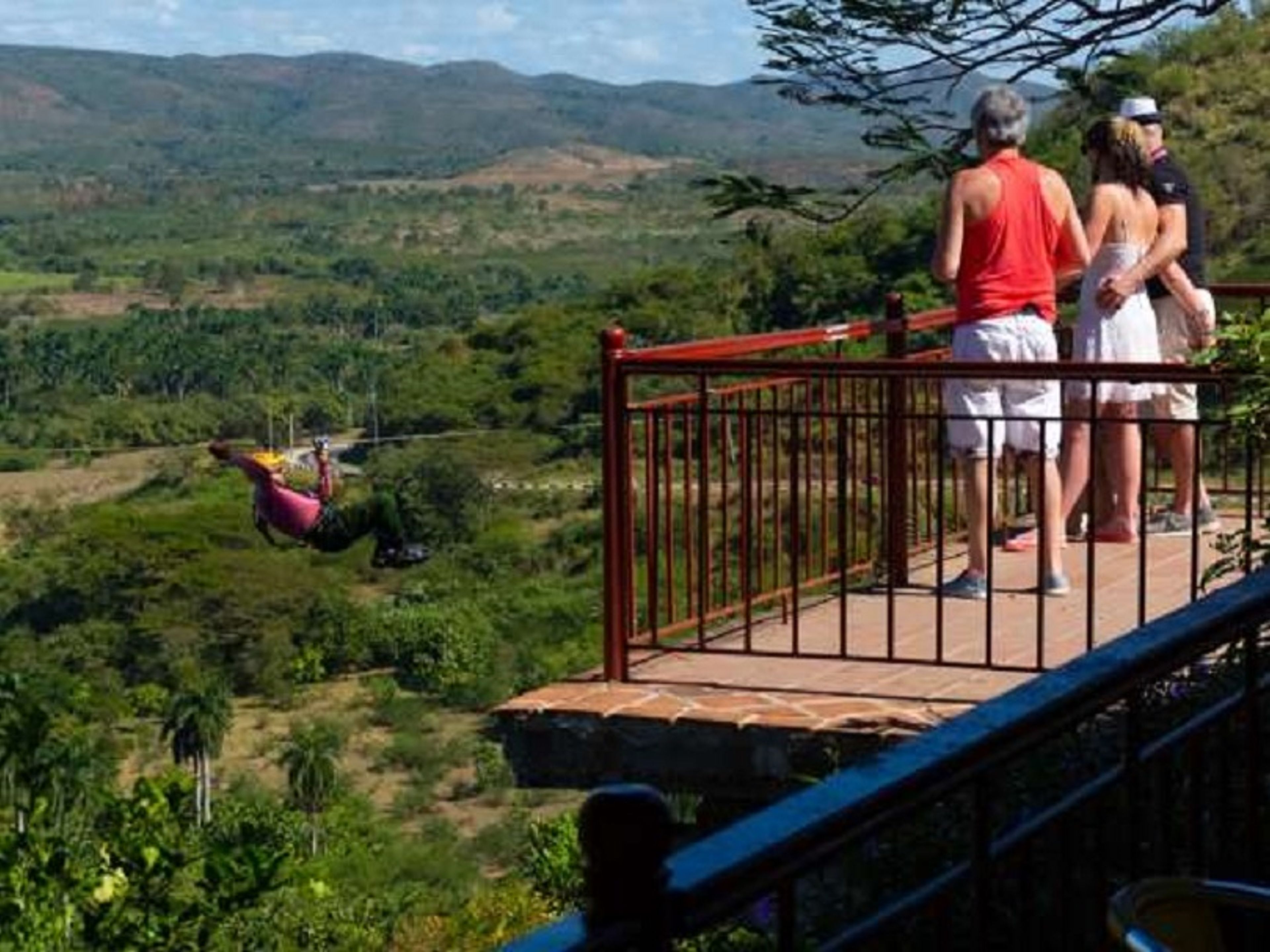 Велосипедный тур "ТРОПА ЭЛЬ-ПИЛОН". Viewpoint of the Valle de los Ingenios, (Valley de los Ingenios or Valley of the Sugar Mills) panoramic view, Trinidad, Sancti Spíritus, Cuba.