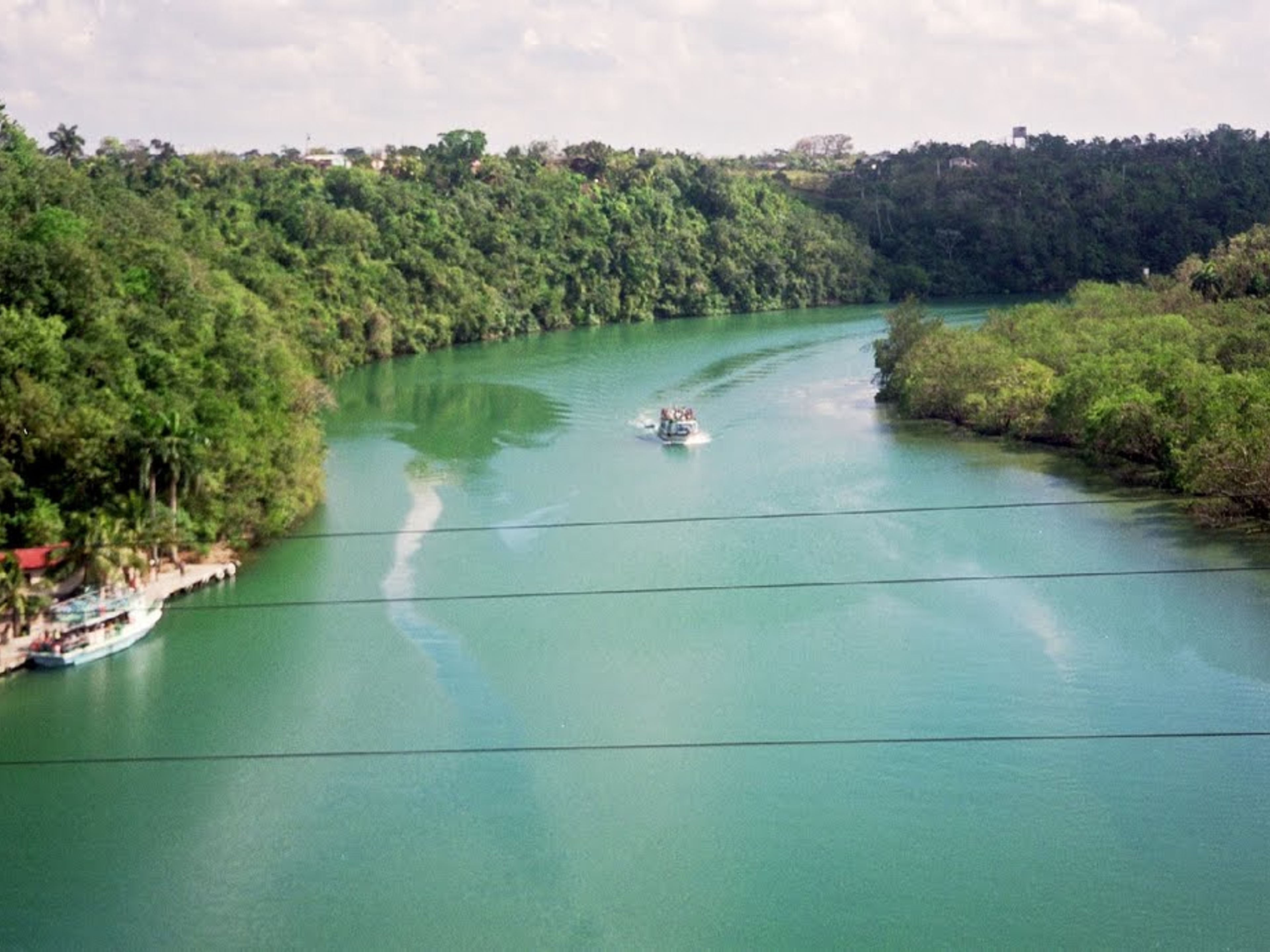 Jeep Safari “NATURE TOUR 4X4 PLUS“. Canimar river panoramic view, Matanzas city, Matanzas, Cuba.