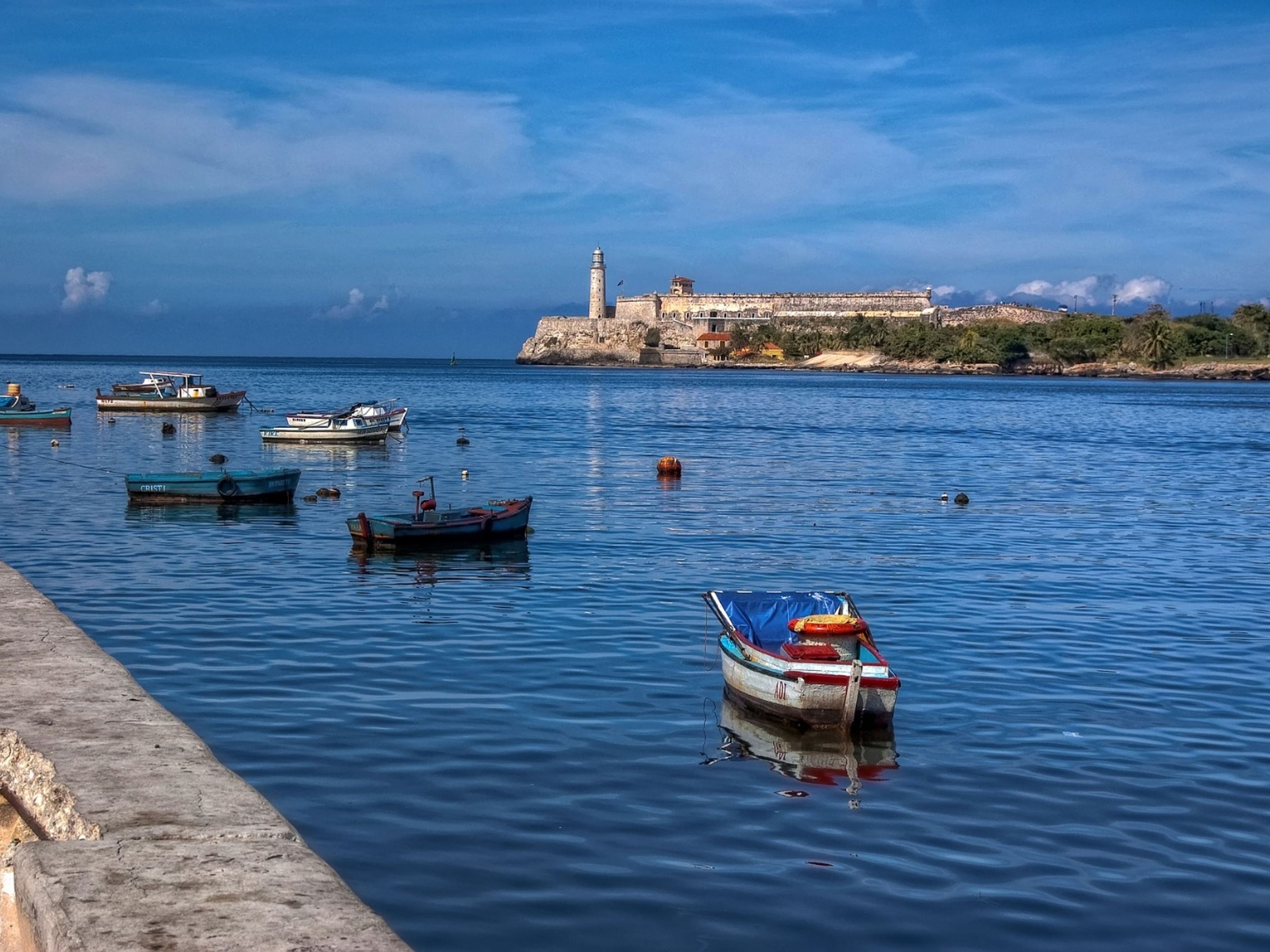 "Overnight Havana from Cayo Coco" Tour. Havana bay panoramic view, havana city