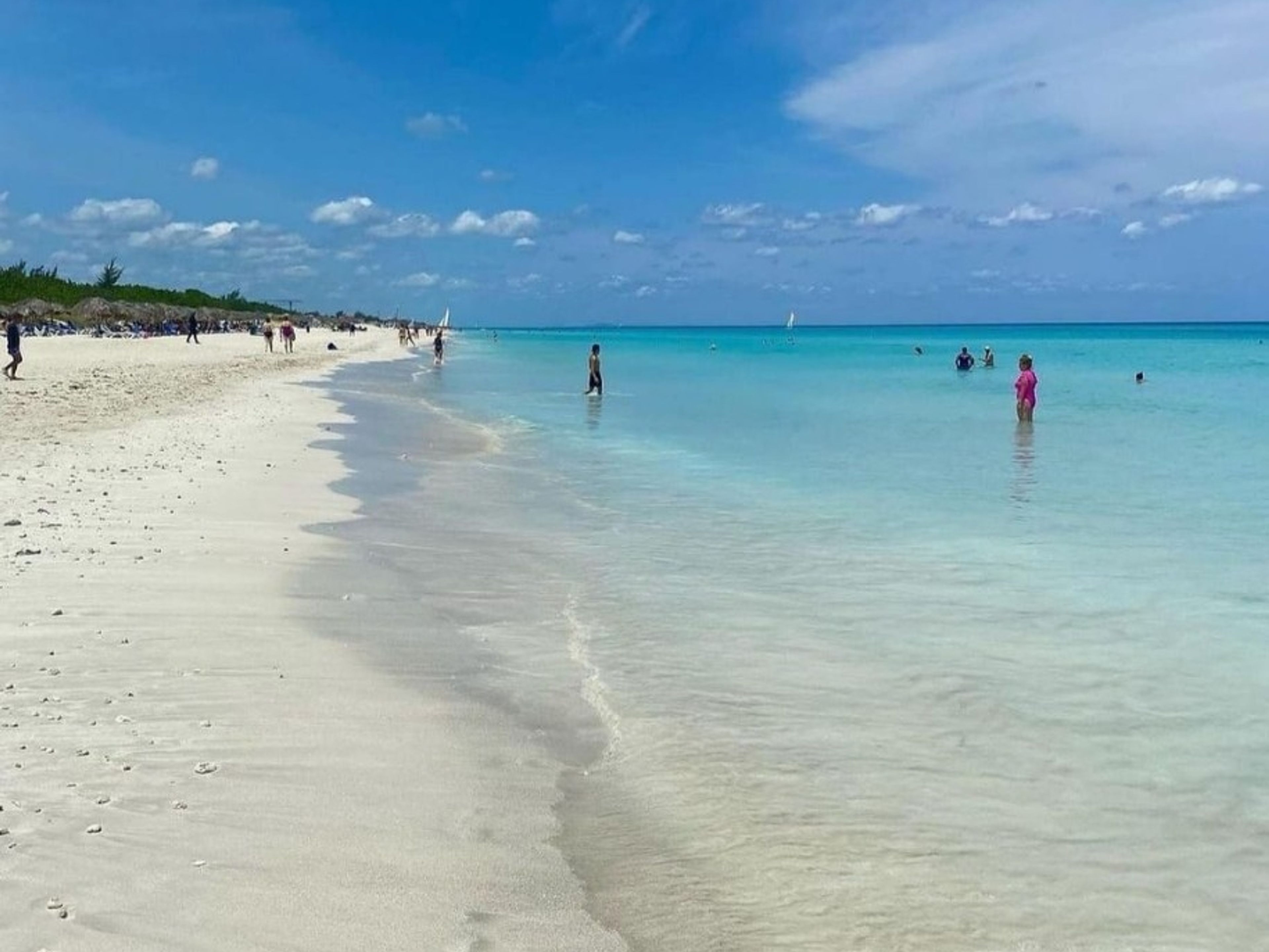 “TO VARADERO“ Tour. Varadero beach panoramic view, Varadero, Matanzas, Cuba.
