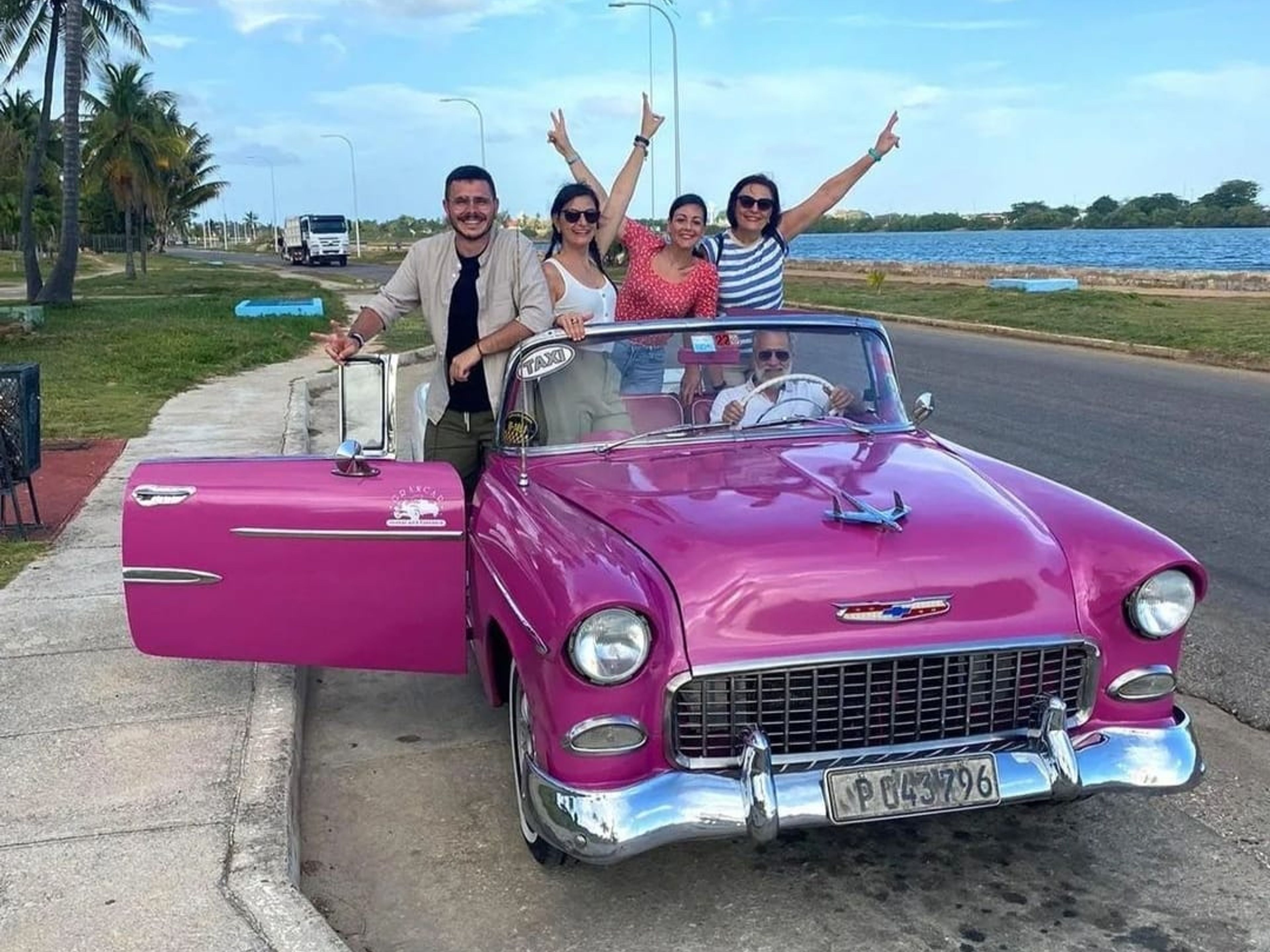 “TO VARADERO“ Tour. Varadero beach panoramic view, Varadero, Matanzas, Cuba.