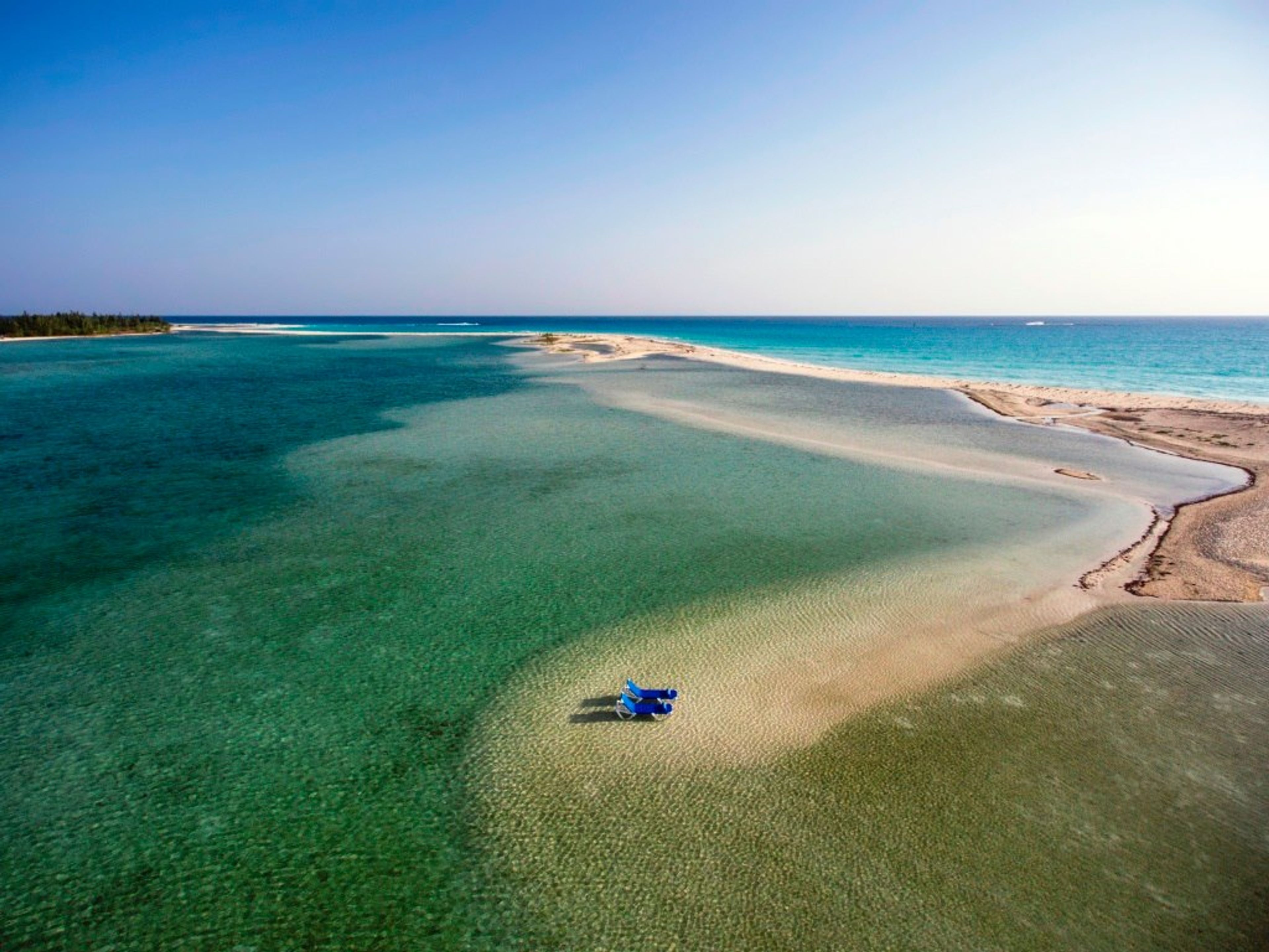 Тур "КАЙО РИКО В КАЙО ЛАРГО ДЕЛЬ СУР НА САМОЛЕТЕ". Cayo Largo del Sur panoramic view, Cuba.