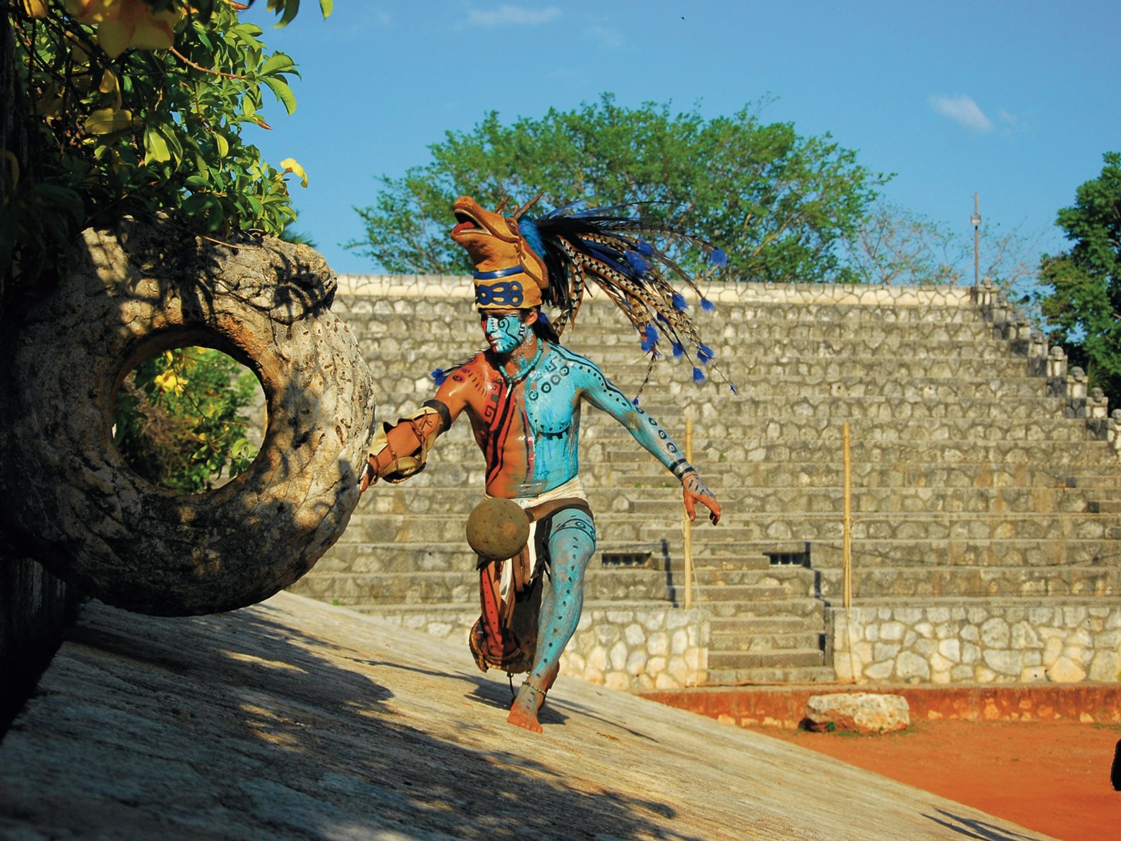 Excursão "Xcaret da Riviera Maya". Show "Xcaret Mexico Espectacular", a musical journey through the history of Mexico.