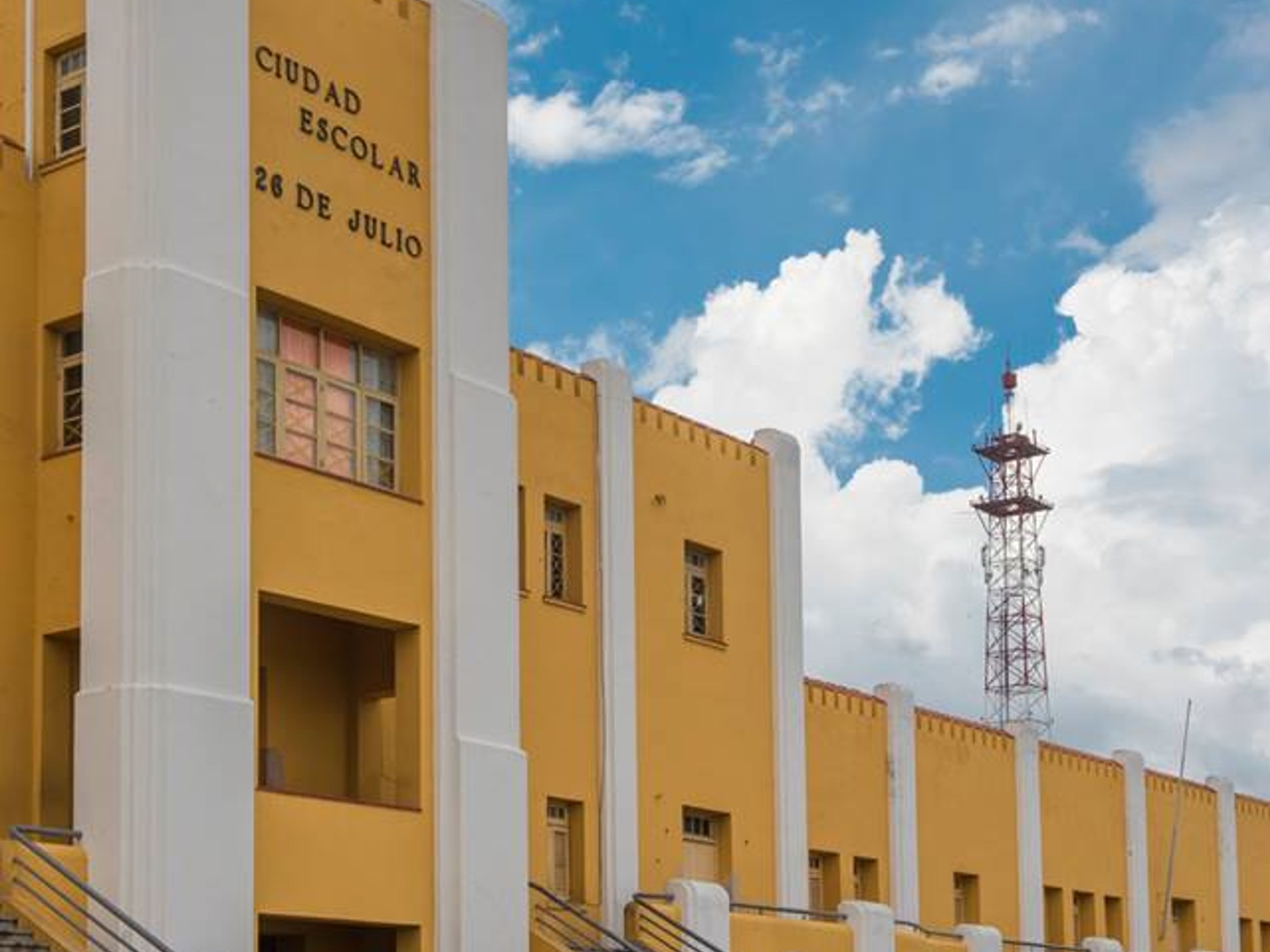 "CITY TOUR SANTIAGO DE CUBA" Tour. The Moncada garrison panoramic view, Santiago de Cuba, Cuba.