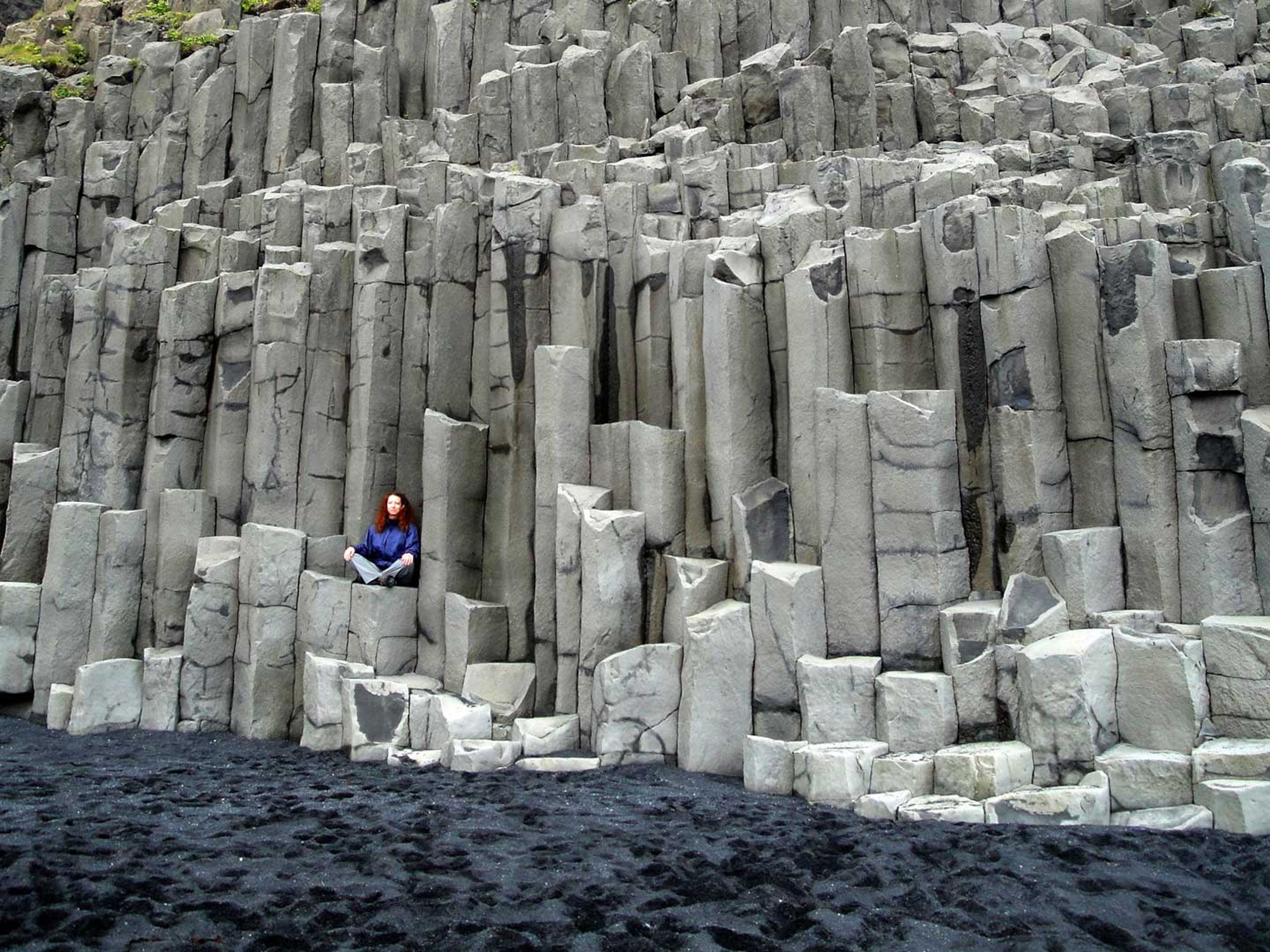 "SOUTH OF ICELAND FULL-DAY TOUR" Private Tour. Reynisfjara Black Beach panoramic view, South Coast, Iceland.