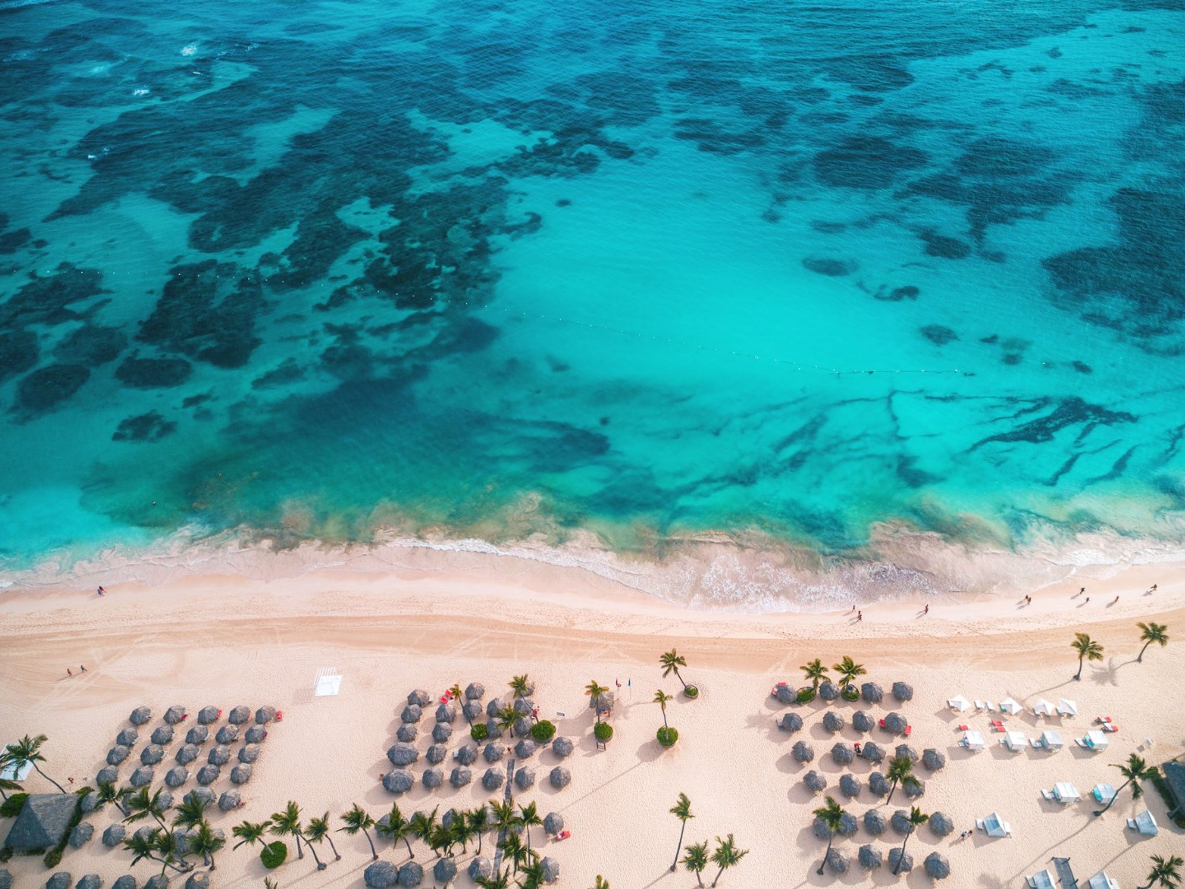 Hotel GRAND BAVARO PRINCESS ALL SUITES RESORTS, SPA & CASINO.Hotel's aereal panoramic view.