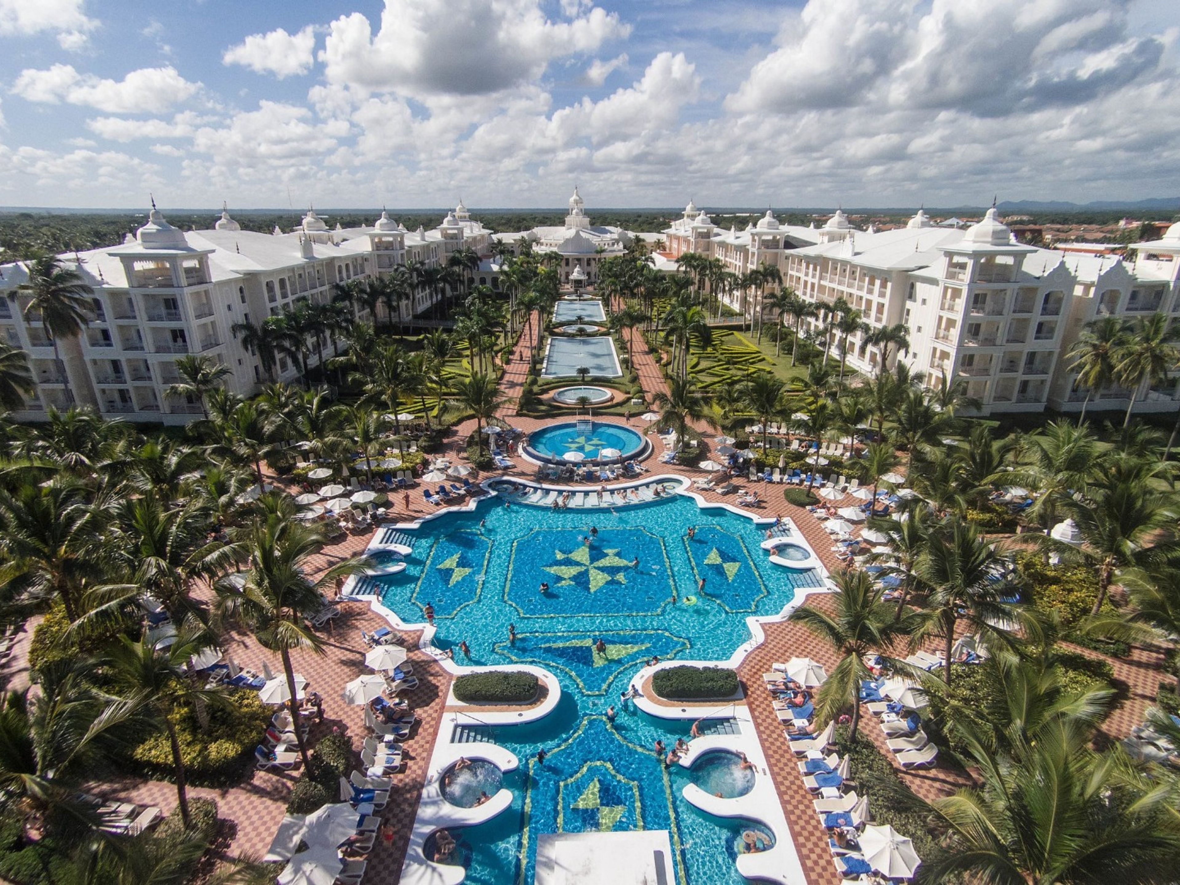 Hotel RIU PALACE PUNTA CANA.Hotel's aereal panoramic view.