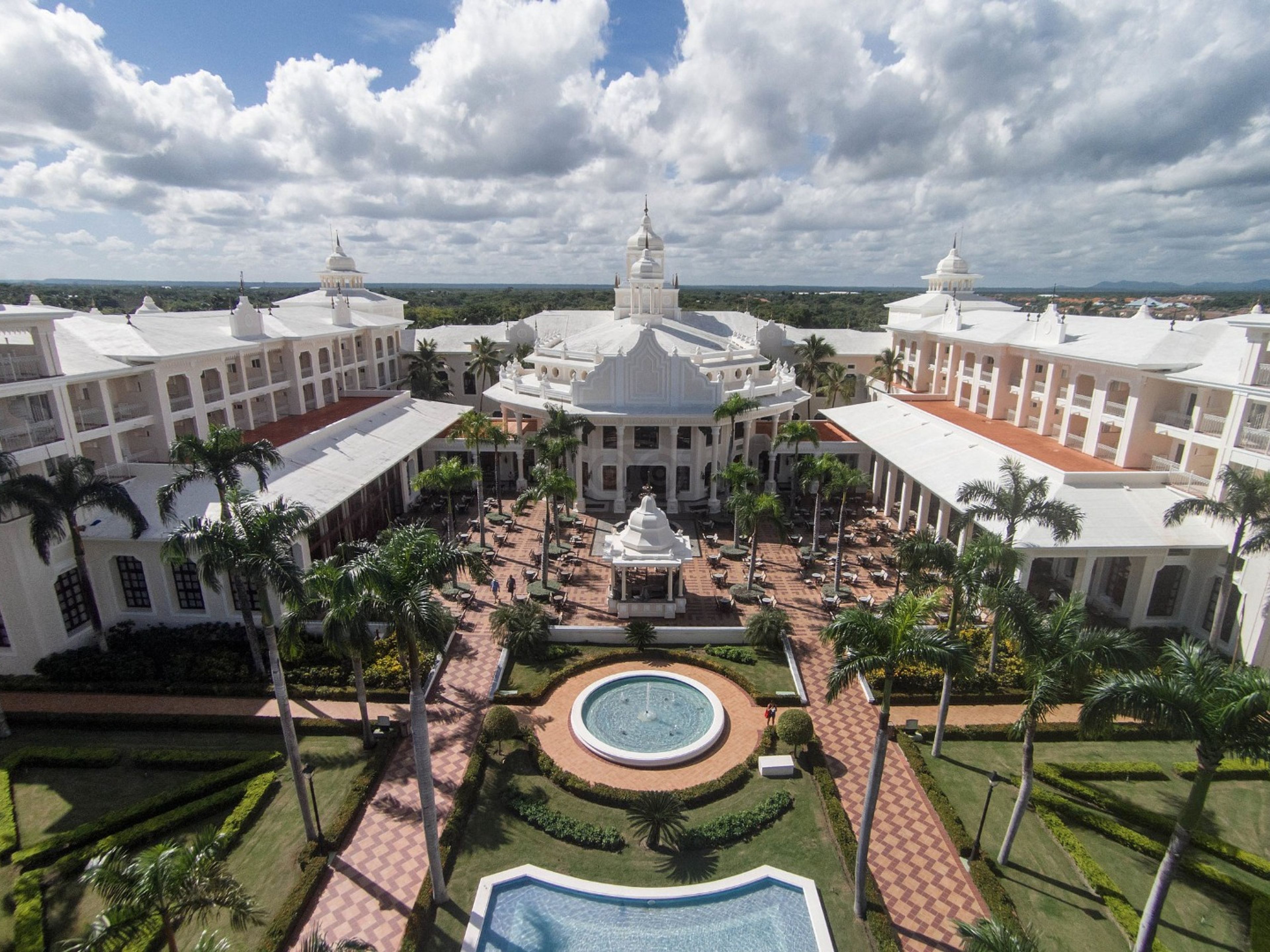 Hotel RIU PALACE PUNTA CANA.Hotel's aereal panoramic view.