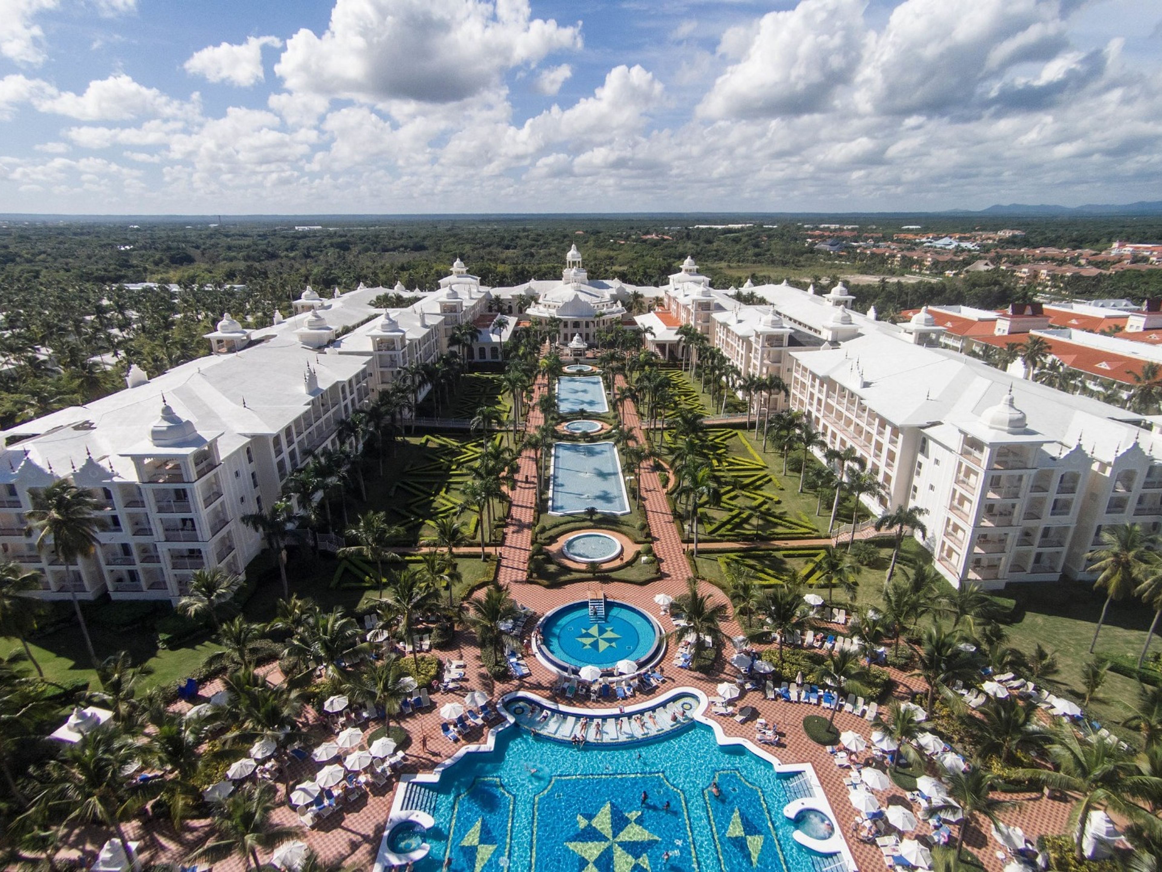 Hotel RIU PALACE PUNTA CANA.Hotel's aereal panoramic view.