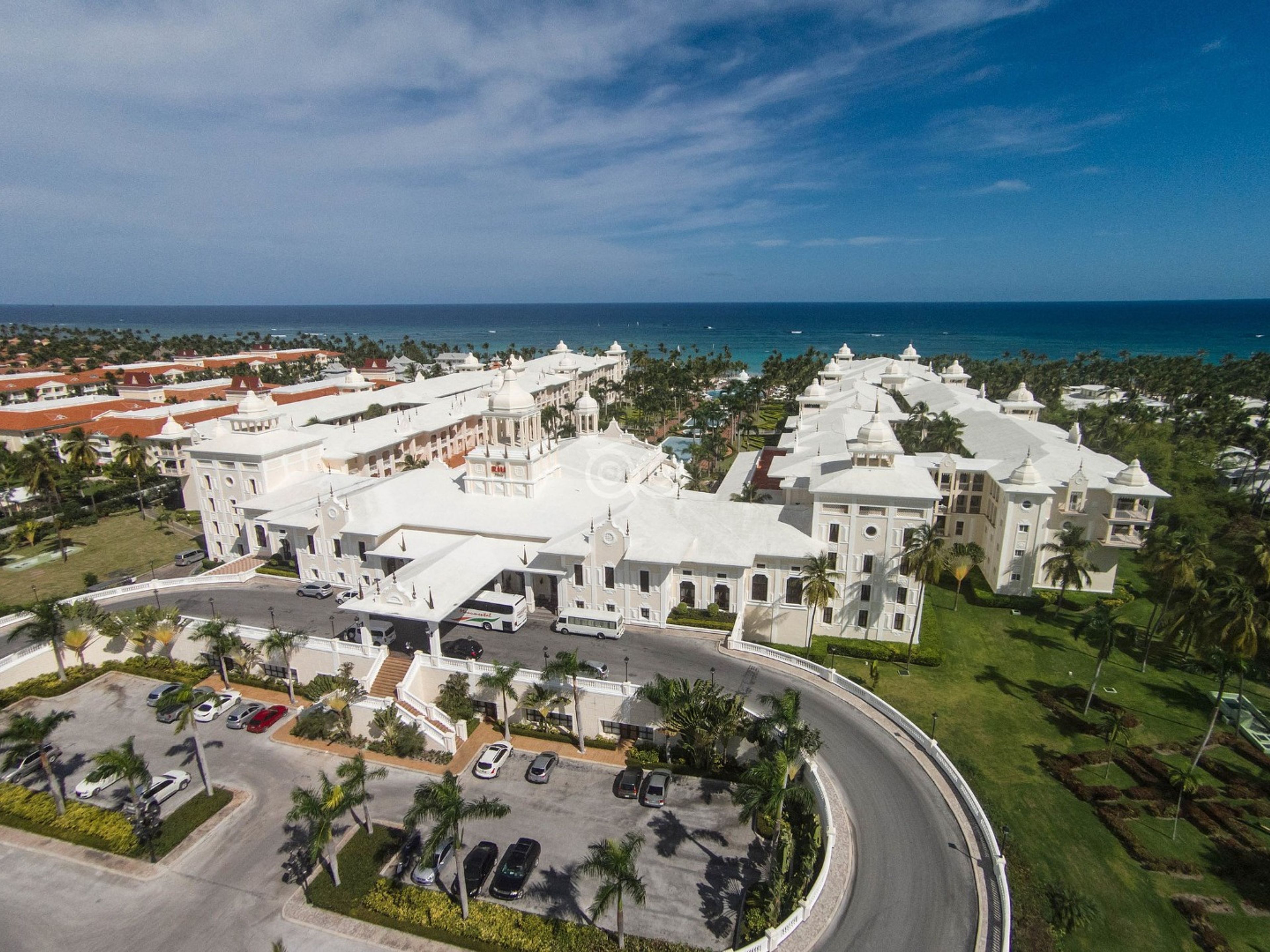 Hotel RIU PALACE PUNTA CANA.Hotel's aereal panoramic view.