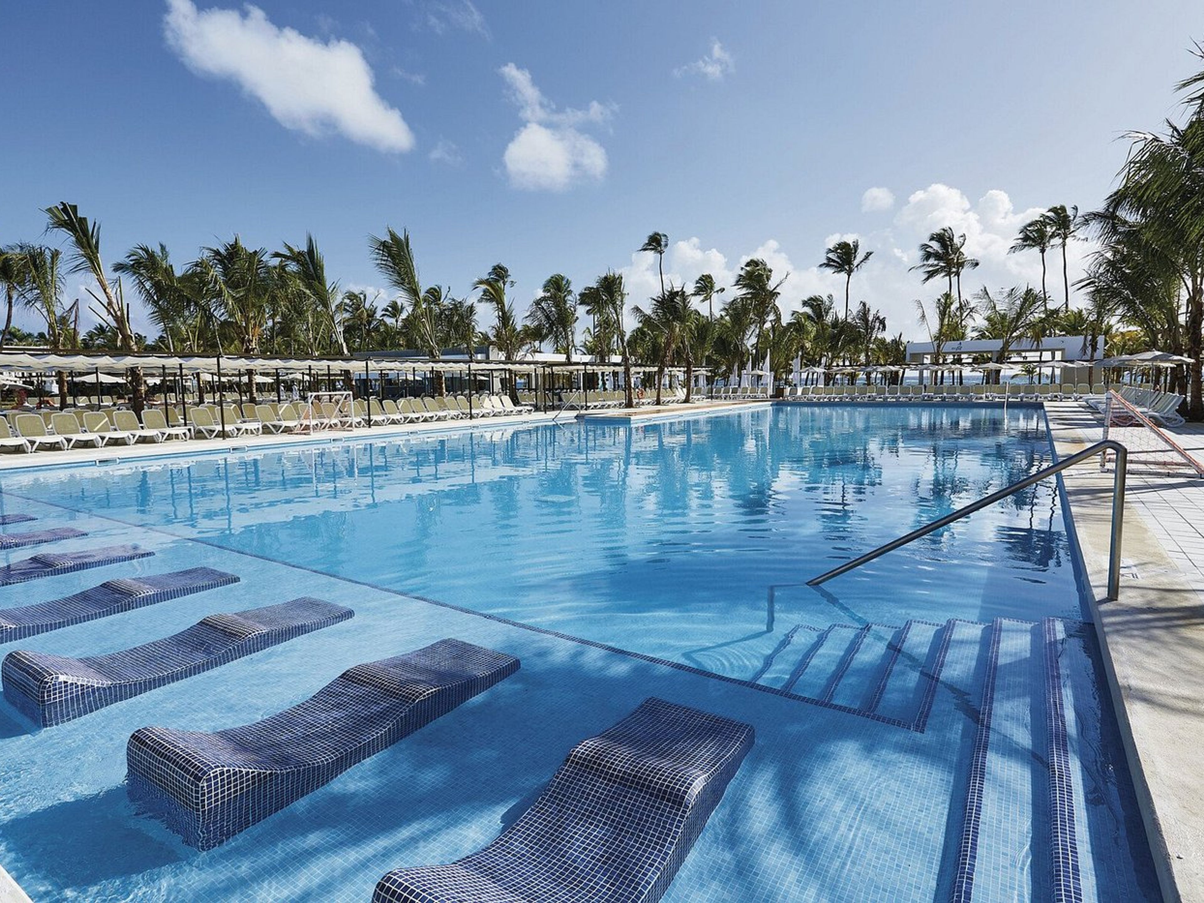 Hotel RIU BAMBU.Hotel's pool panoramic view.