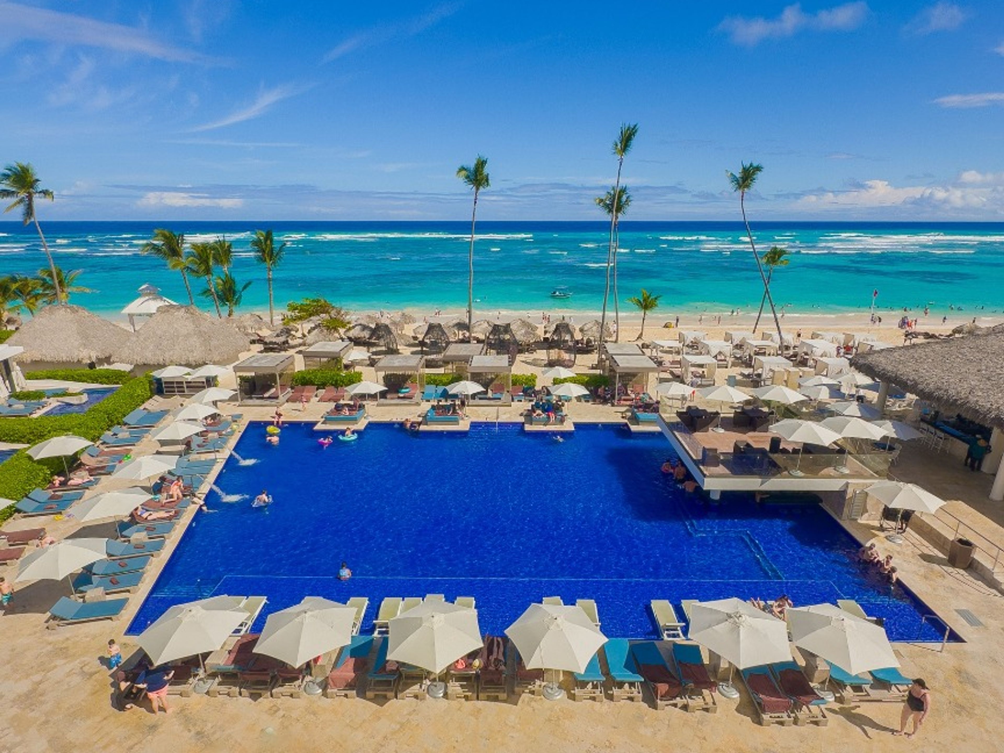 Hotel ROYALTON BAVARO.Hotel's pool panoramic view.