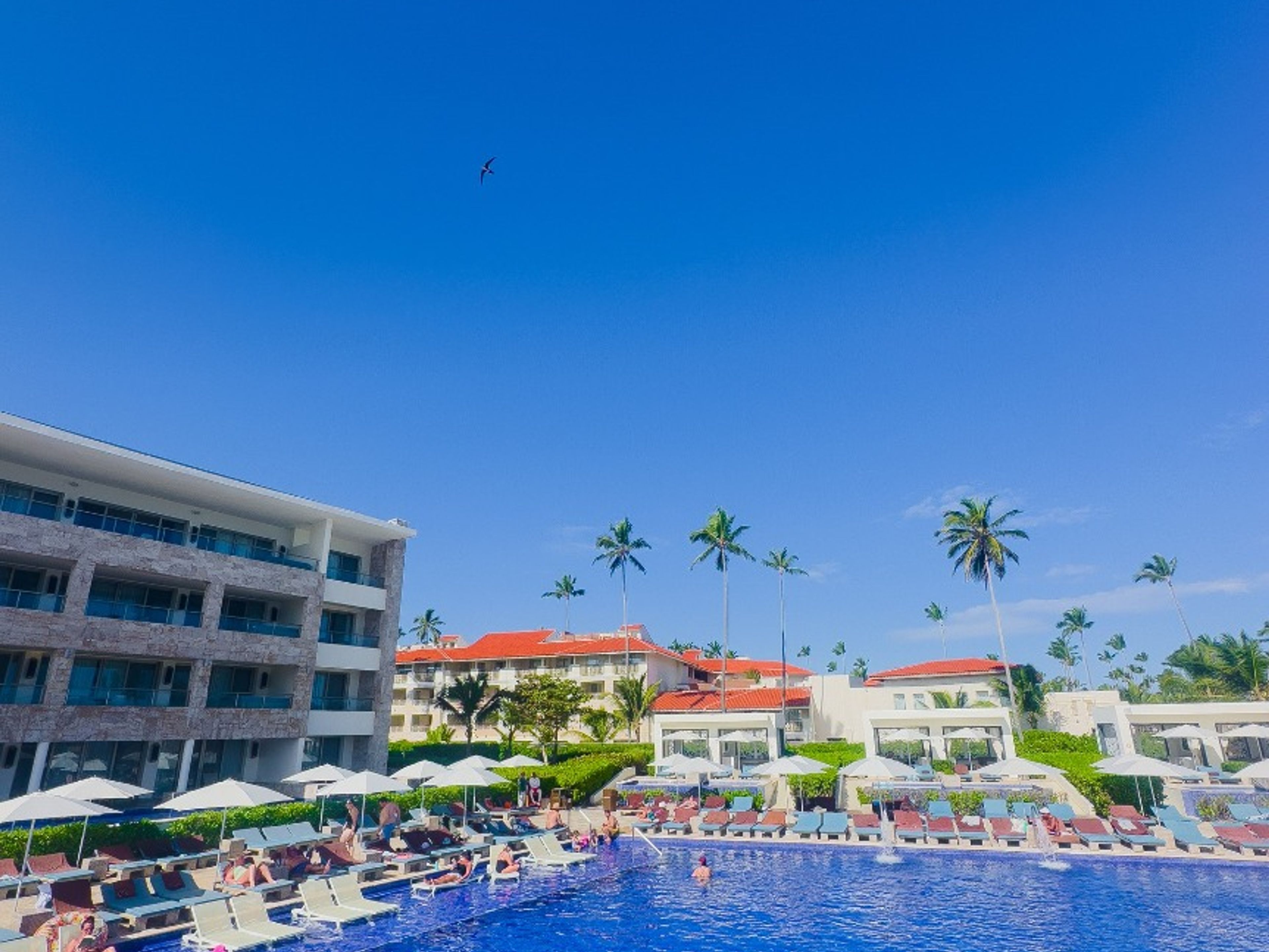 Hotel ROYALTON BAVARO.Hotel's pool panoramic view.